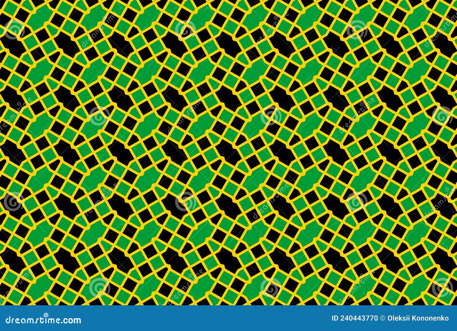 Geometric Pattern In The Colors Of The National Flag Of Jamaica The Colors Of Jamaica Stock