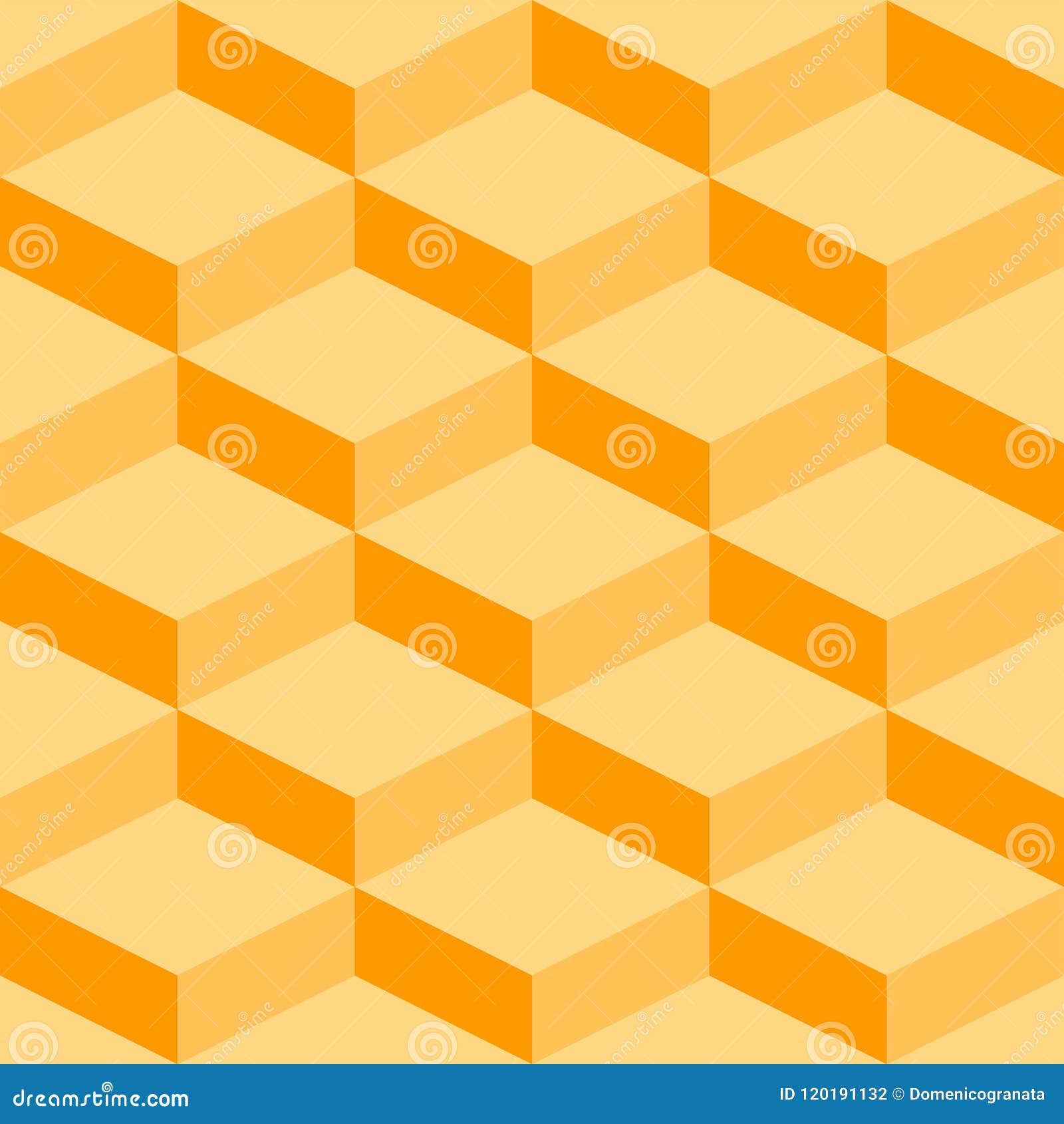geometric pattern with orange squares