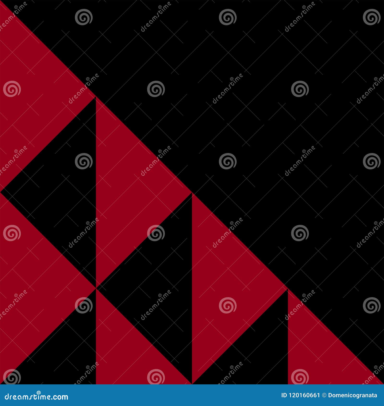 geometric vintage pattern red and balck