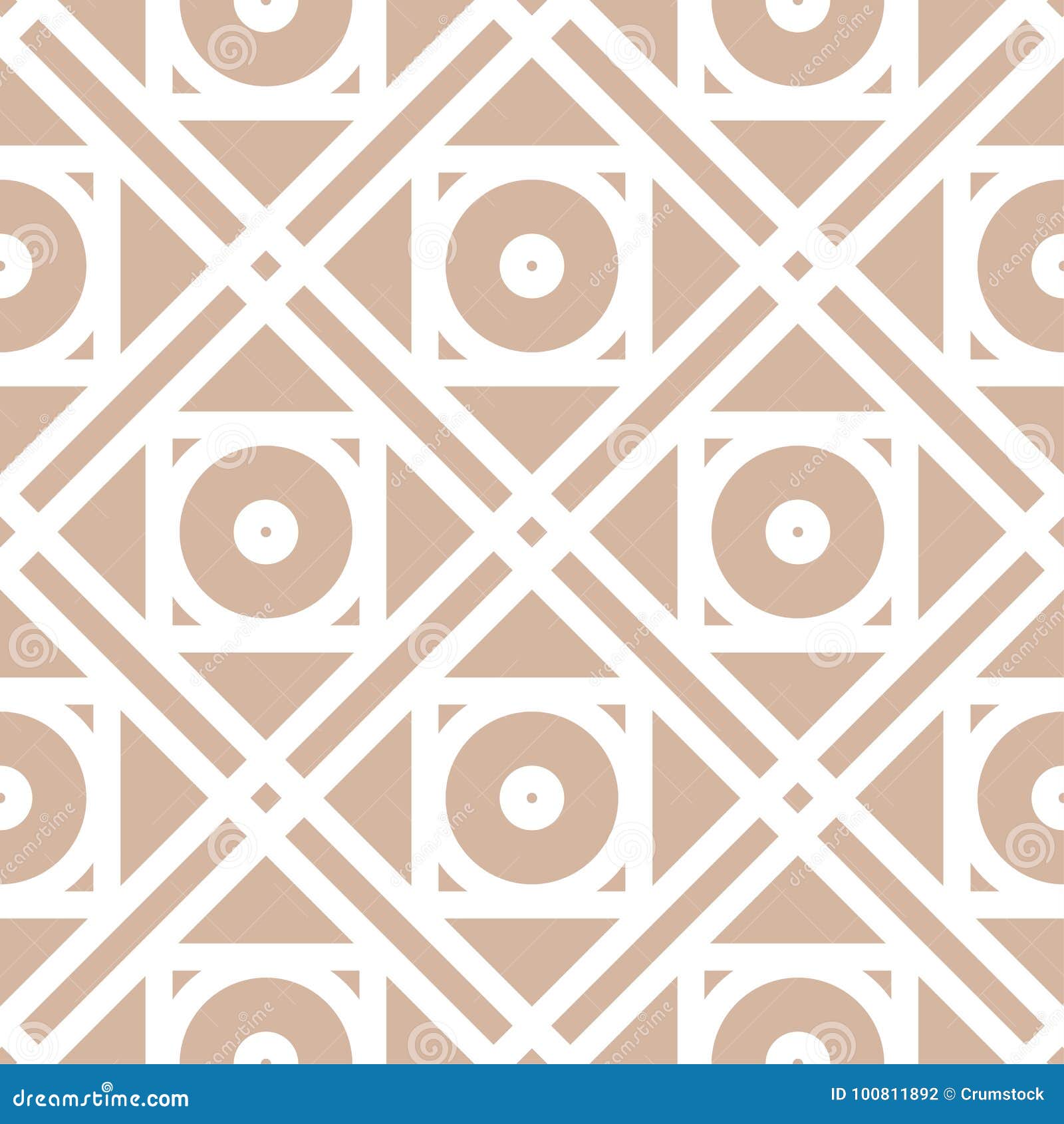 Geometric Pattern for Wallpapers. Beige Seamless Background Stock