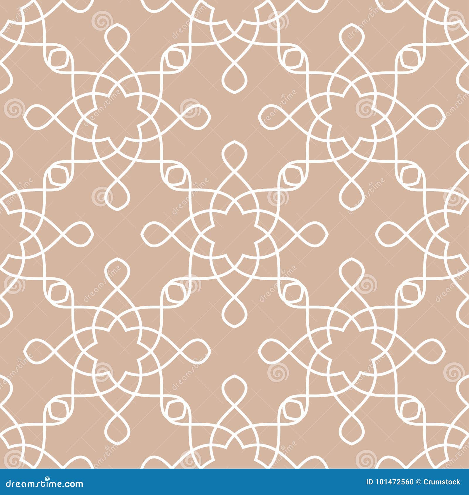 Geometric Pattern for Wallpapers. Beige Seamless Background Stock