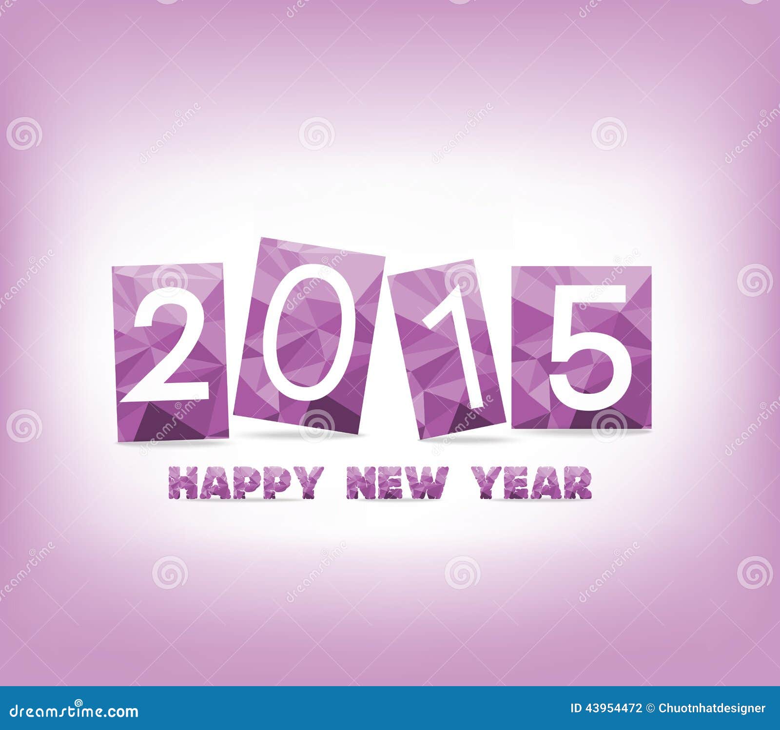 Geometric Purple Happy New Year Stock Vector - Illustration of design