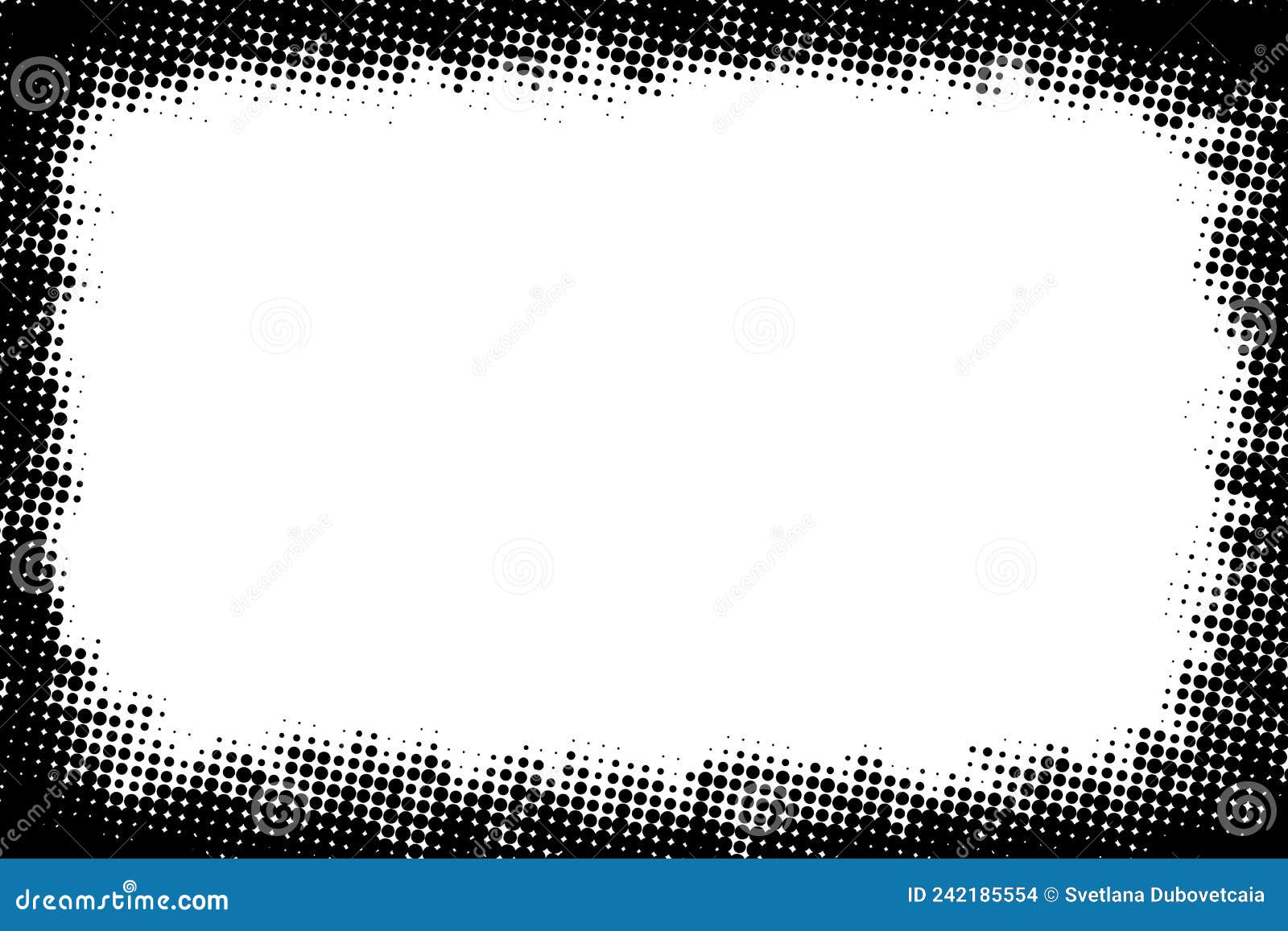 Geometric Seamless Border. Gradient Pattern. Halftone Linear Texture. Abstract Line Gradation