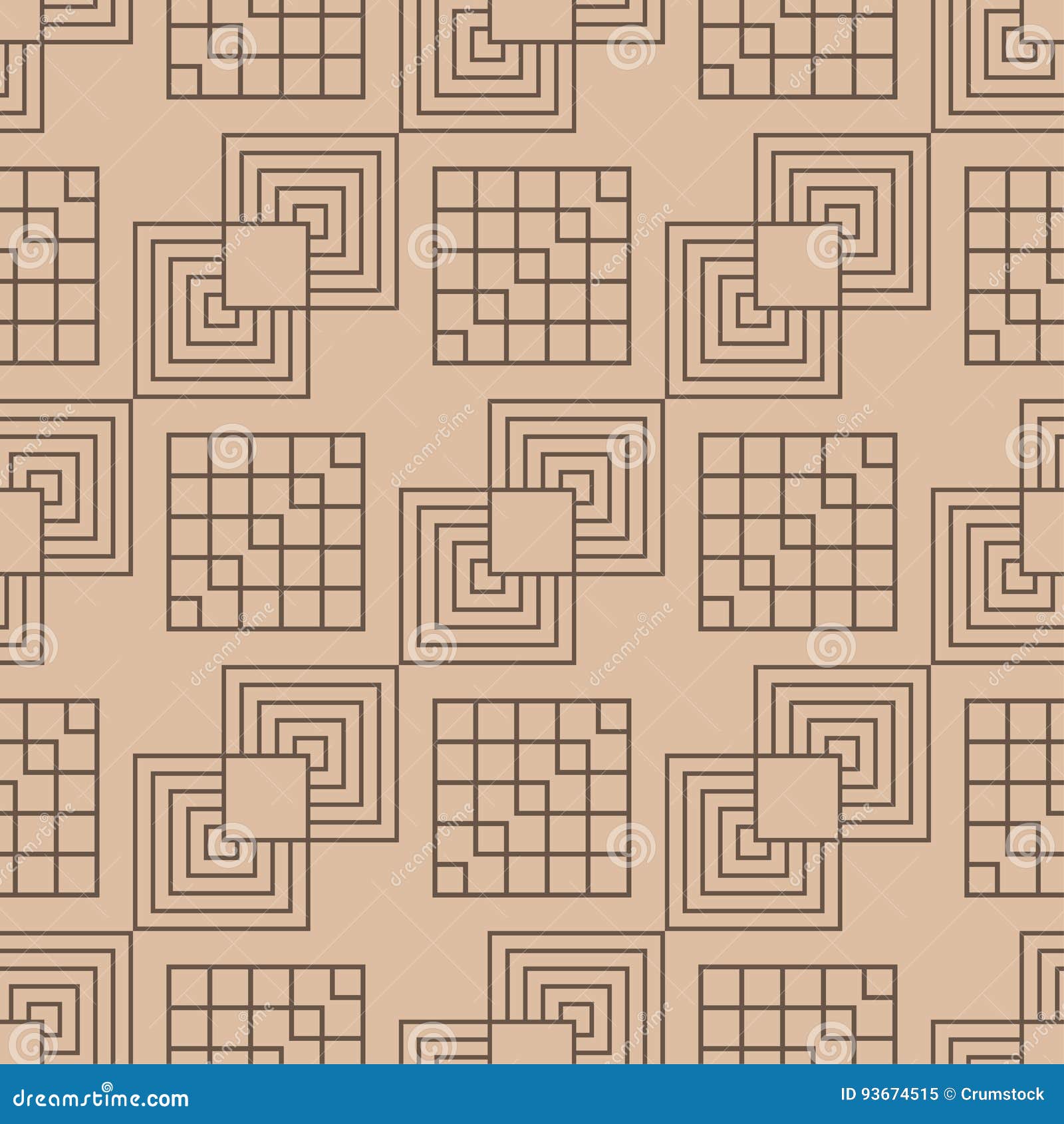 Geometric Seamless Pattern. Abstract Background Stock Illustration