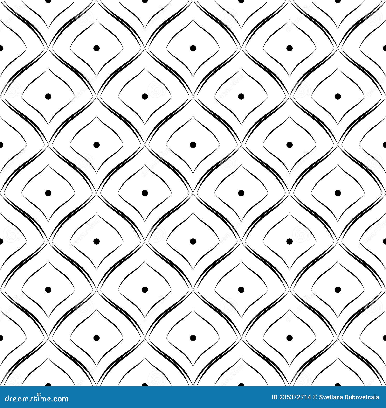 geometric seamless pattern. art deco backdrop. repeating abstract black line and dot on white background. repeated geometry patern