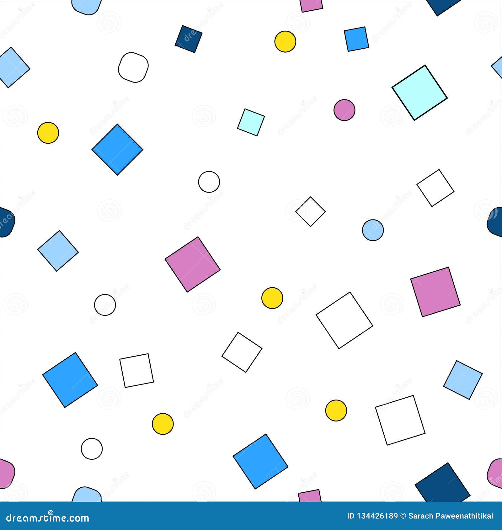 Geometric Seamless Pattern Background Vector.Decorating and Geometry