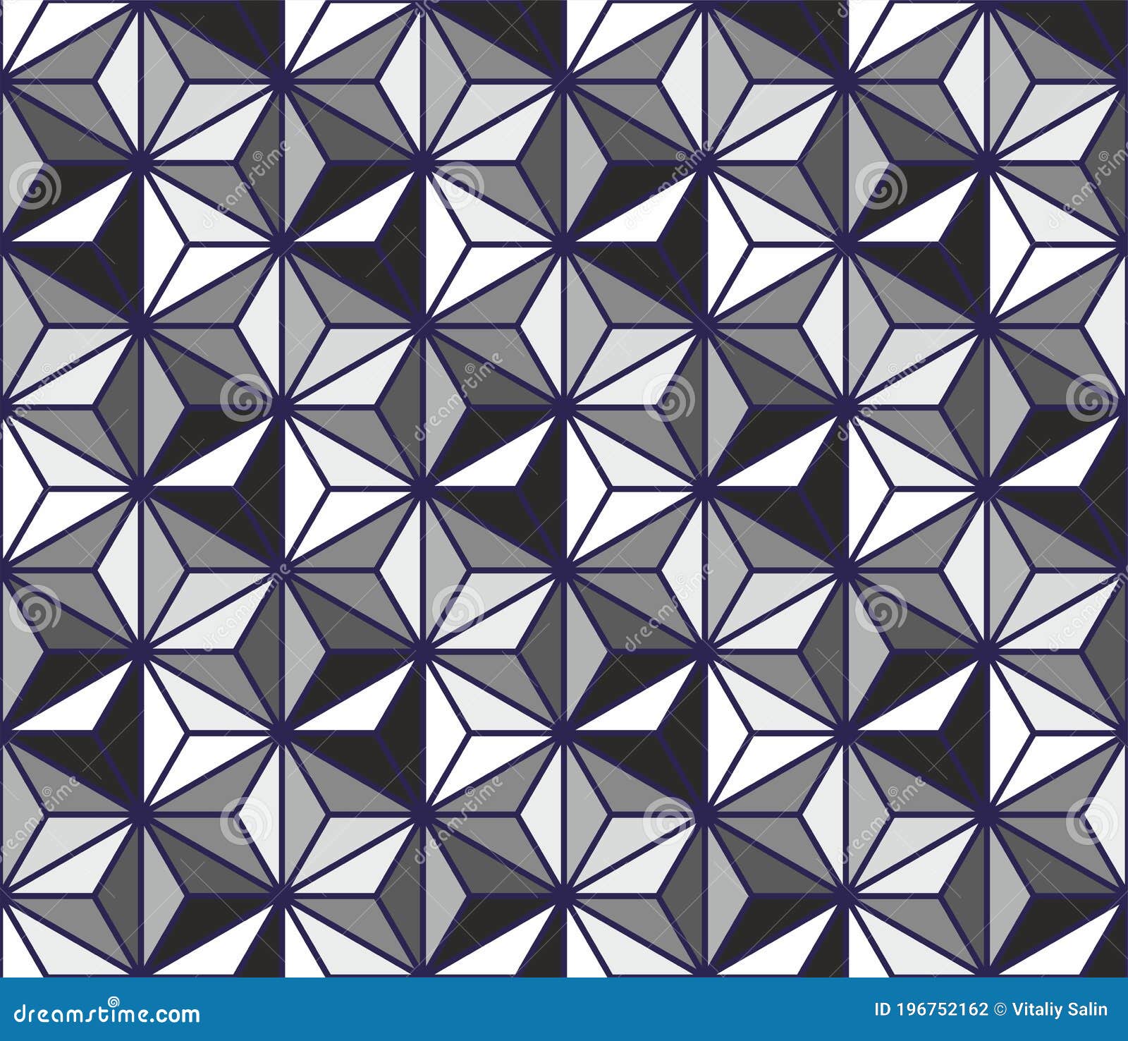 Geometric Seamless Pattern. Infinitely Repeating Stylish Modern Texture