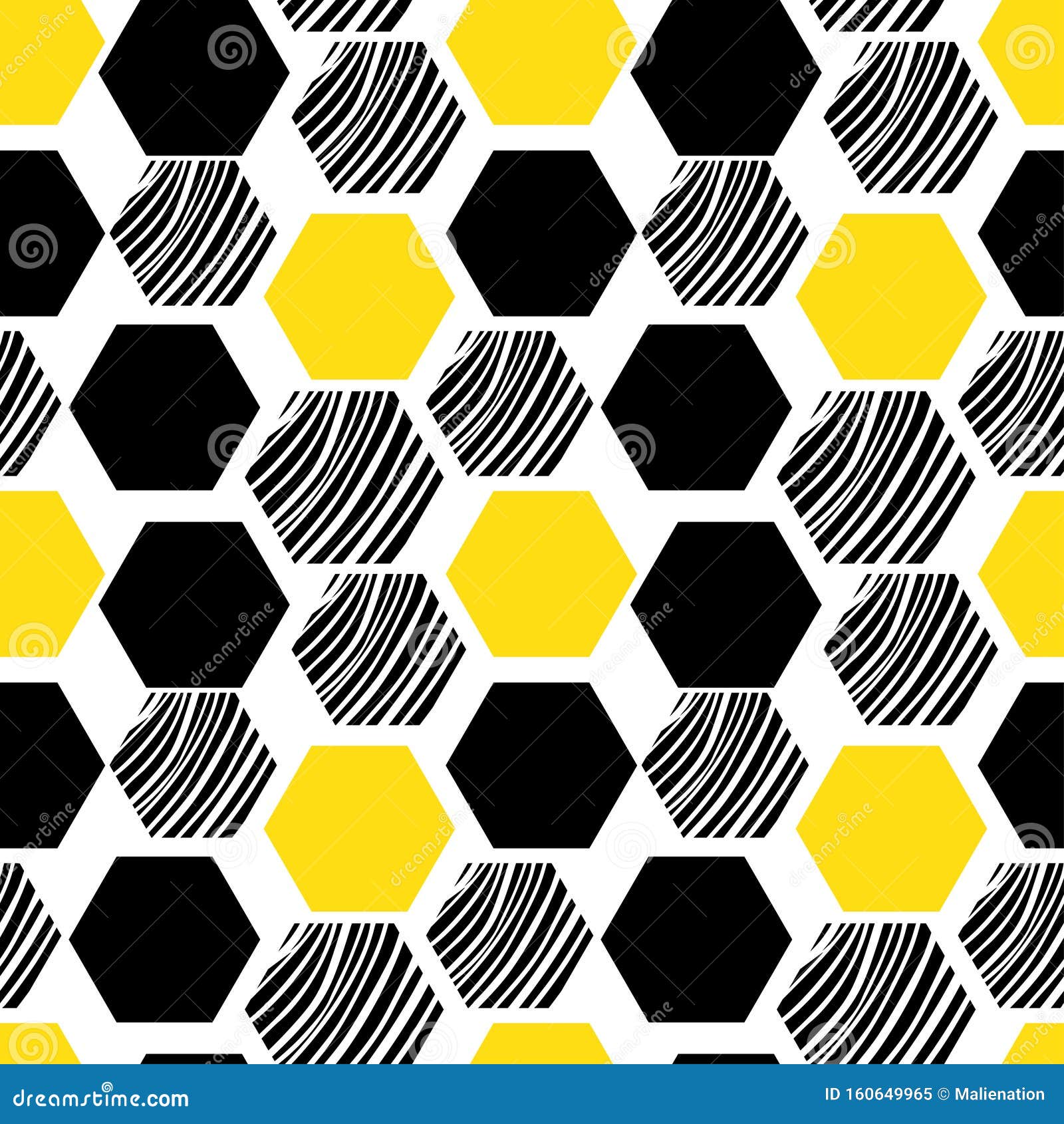 Geometric Seamless Pattern. Texture Background. Modern Yellow