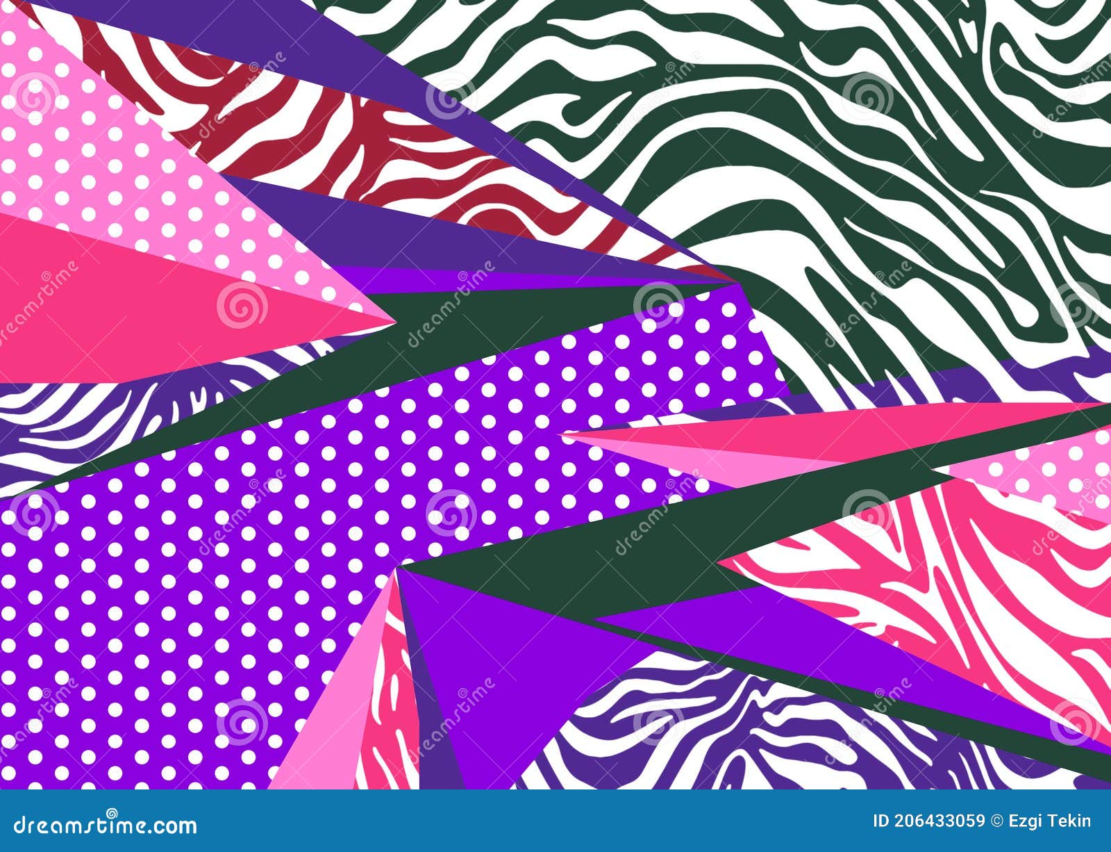 abstract animal skin pattern with geometric s