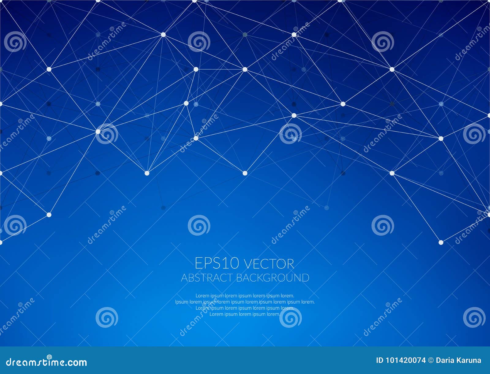 Geometric Structure. the Link Elements in a Single Network Stock Vector