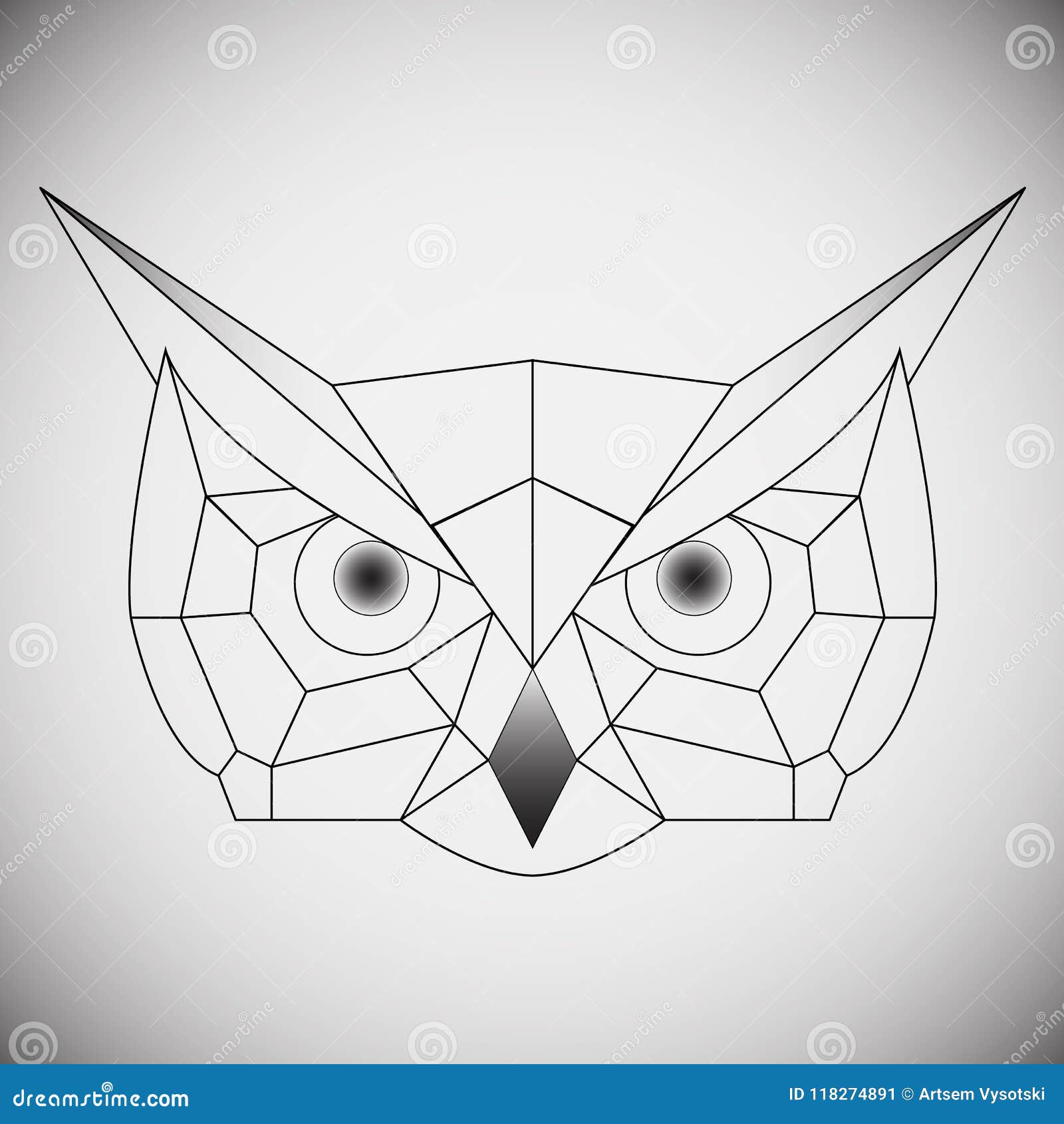 Buy Geometric Owl Temporary Tattoo Online in India  Etsy