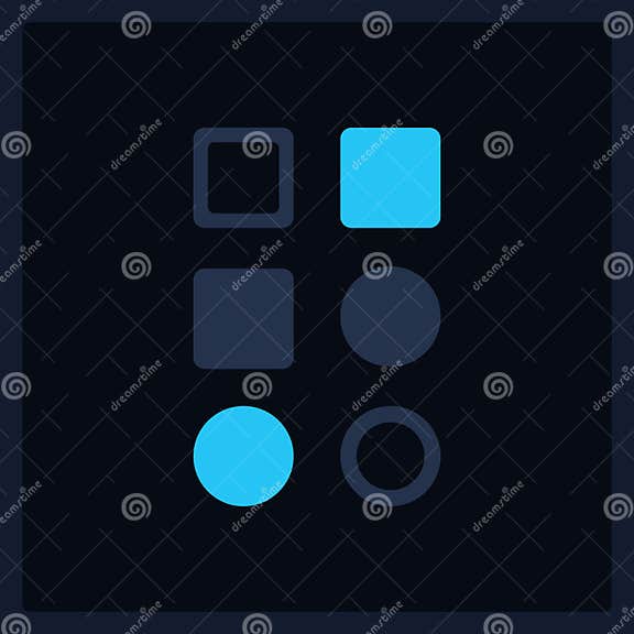 Geometrical Background UI Element Template Stock Illustration ...