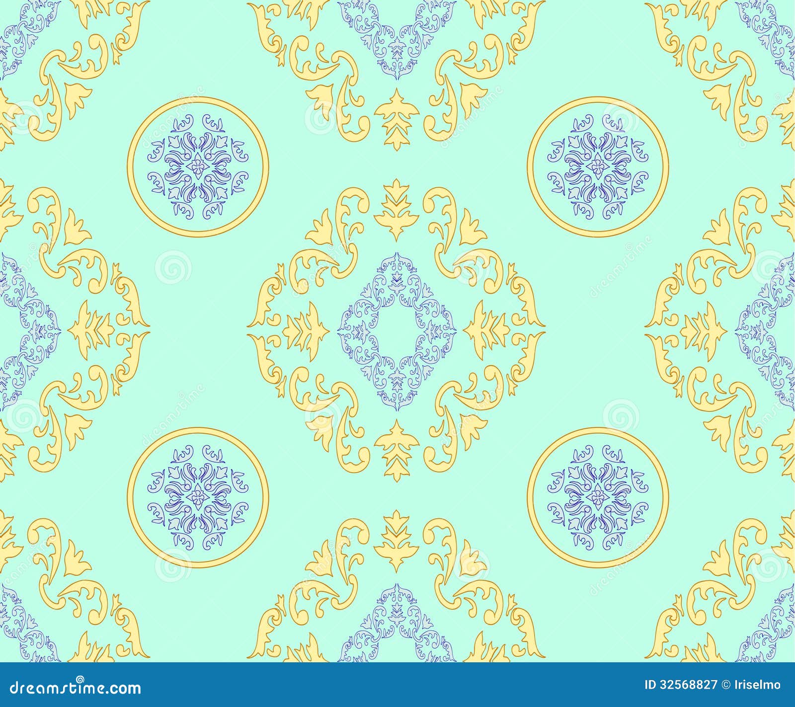 Geometrical Barocco Pattern Stock Vector Illustration of backgrounds