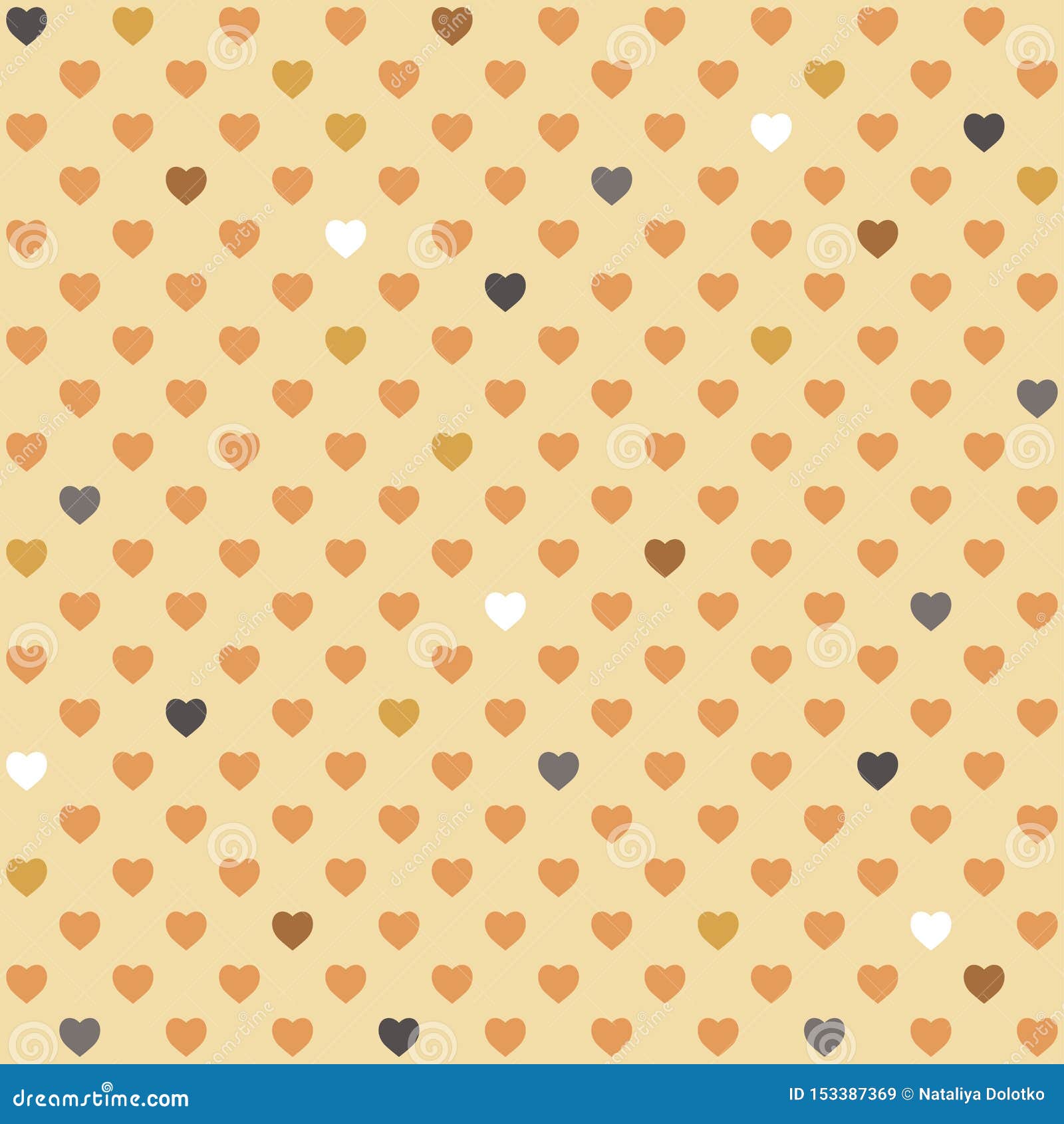 Geometrical Hearts Seamless Pattern Stock Vector Illustration Of Texture Fabric 153387369