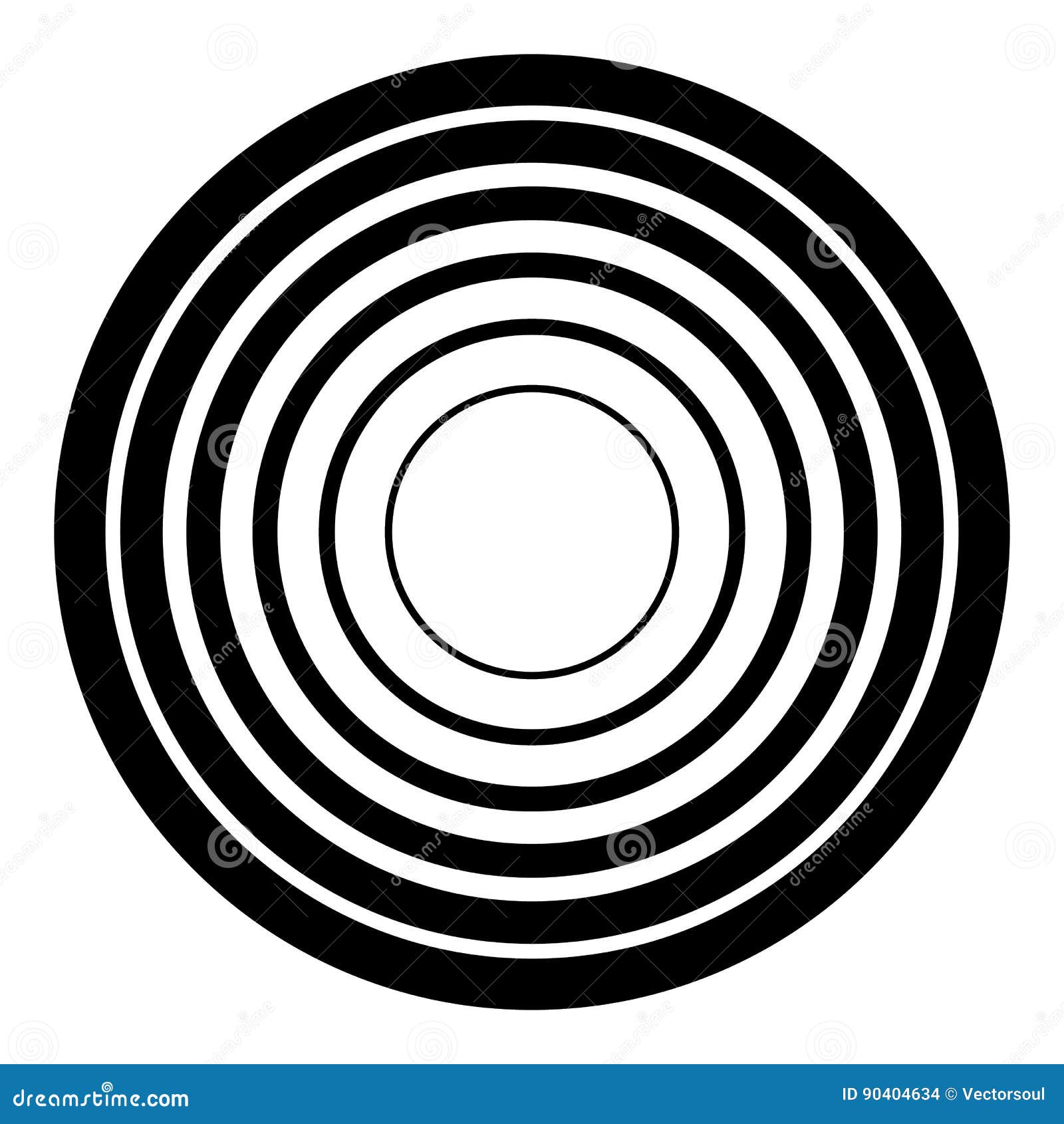 Geometrisches Element Der Konzentrischen Kreise Radialstrahl