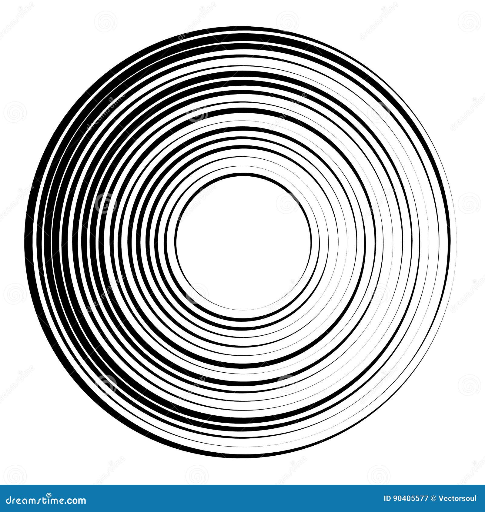 Geometrisches Element Der Konzentrischen Kreise Radialstrahl