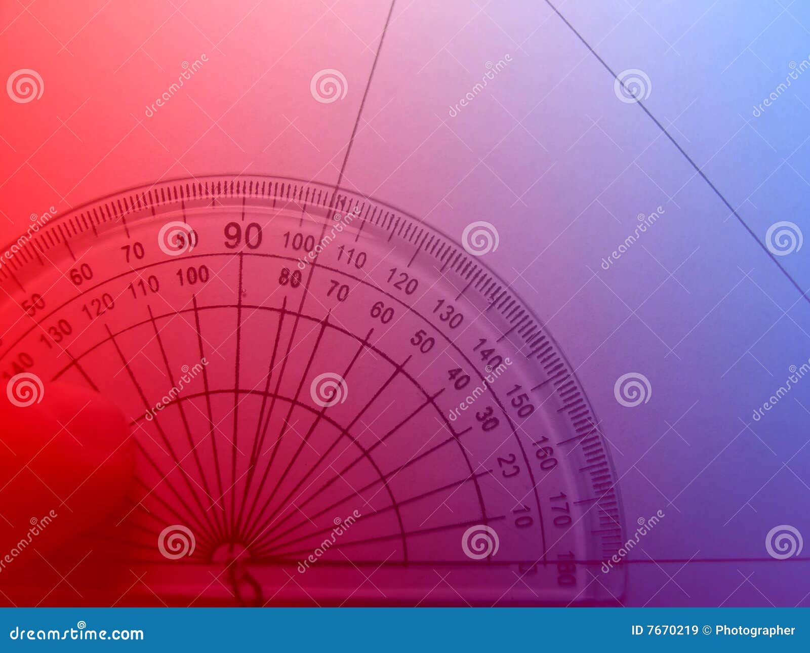 geometry stock image image of protractor triangle measure 7670219