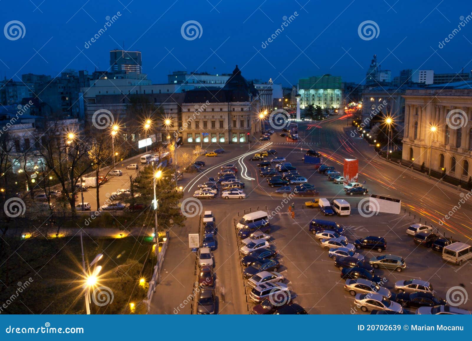 Enescu square stock image. Image of city, road 20702639