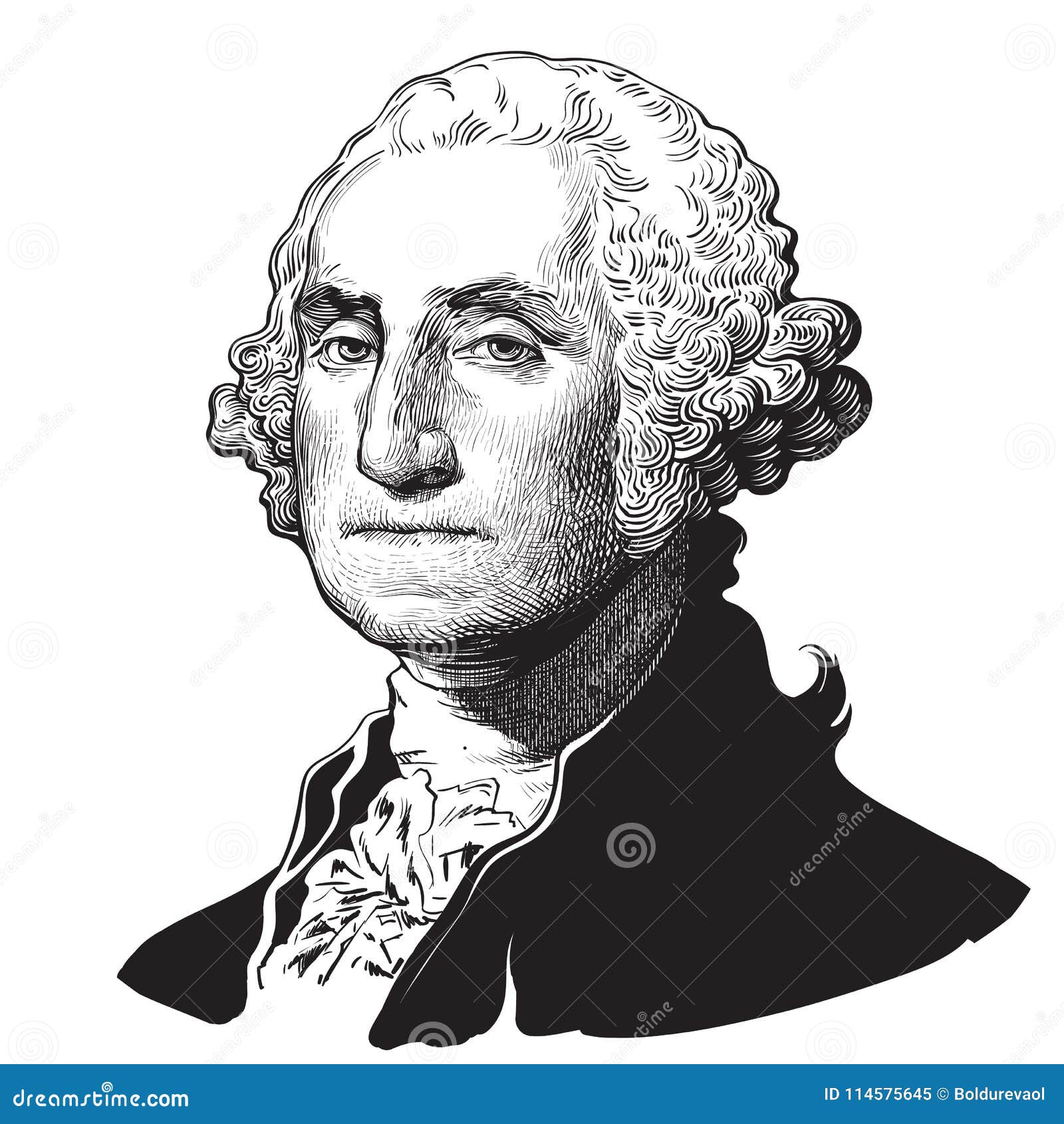 Pencil Sketch Of President George Washington HighRes Vector Graphic   Getty Images