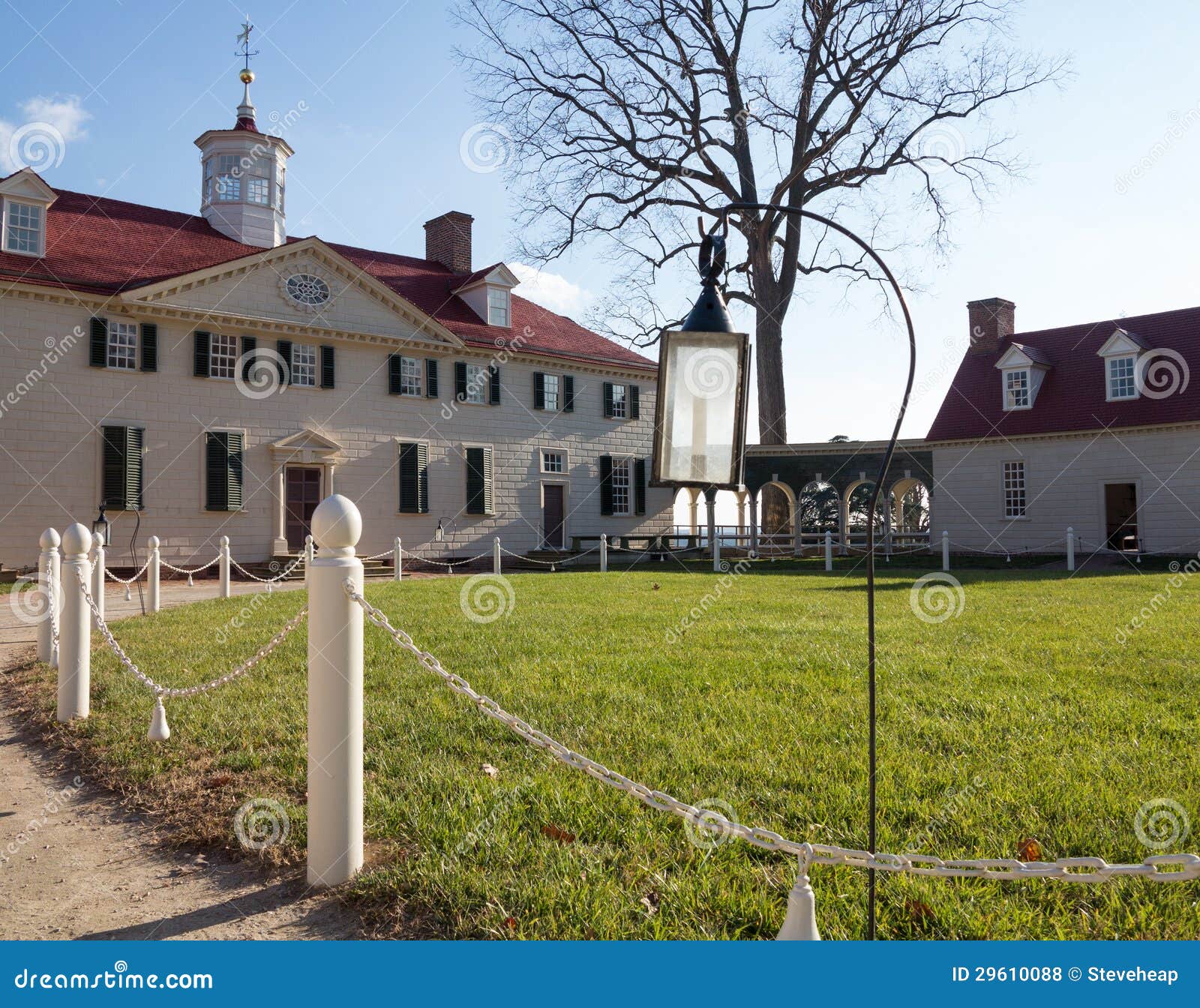 Washington House Mount Vernon Stock Photo Image of