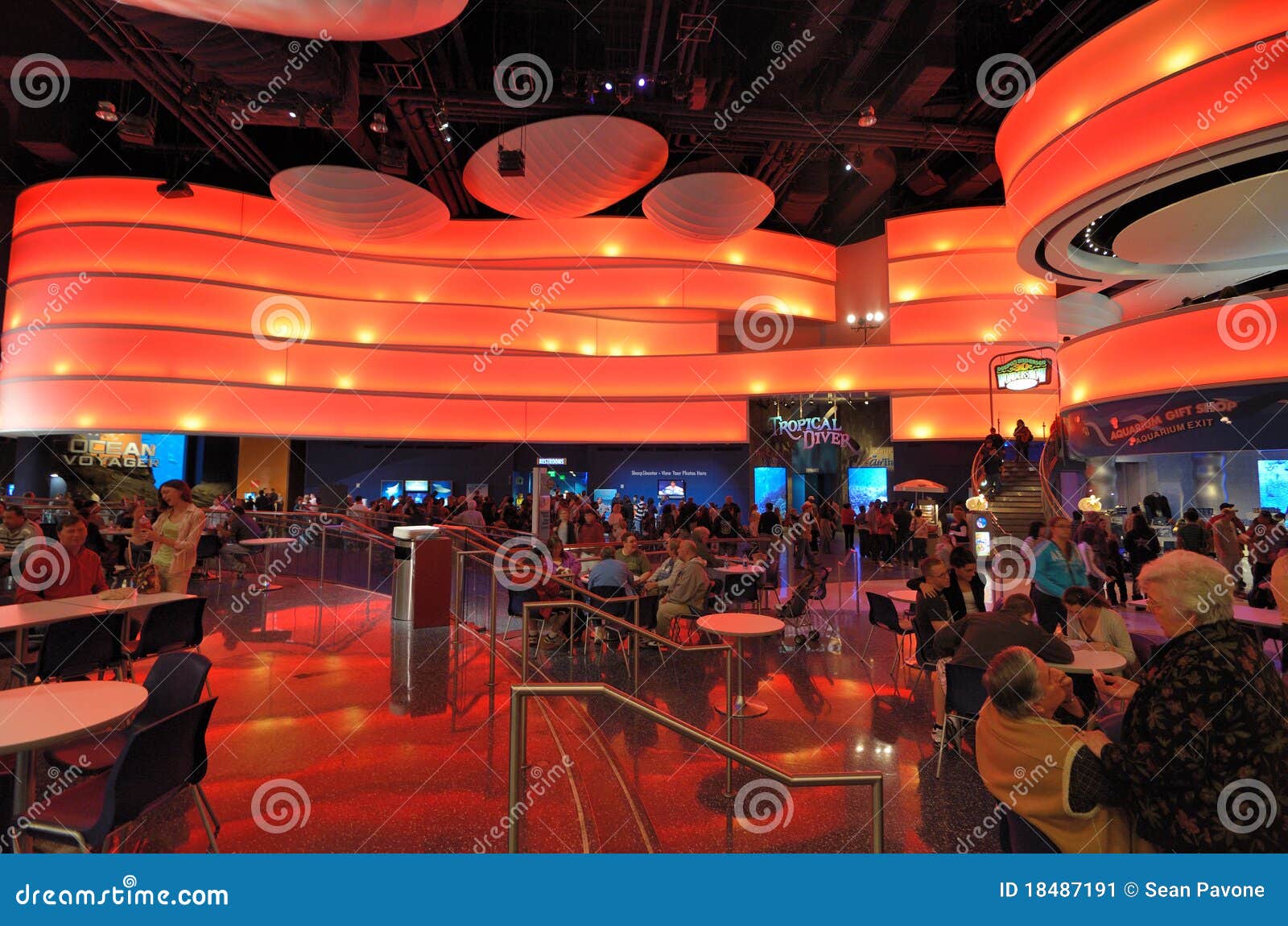 Aquarium Food Court Editorial Photo Image of location