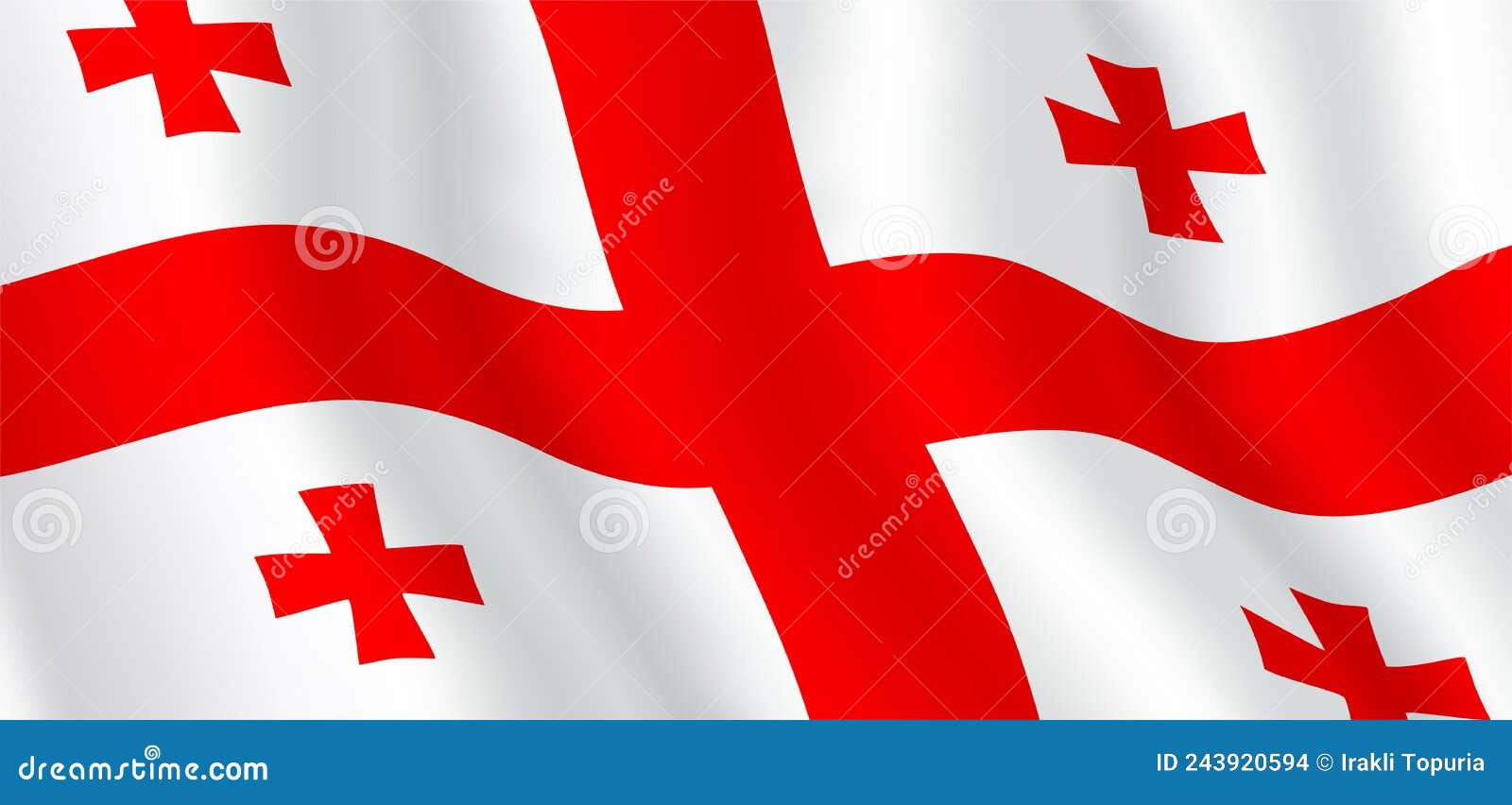 Flag Horizontal Vector Background with Copy Space. Stock Vector