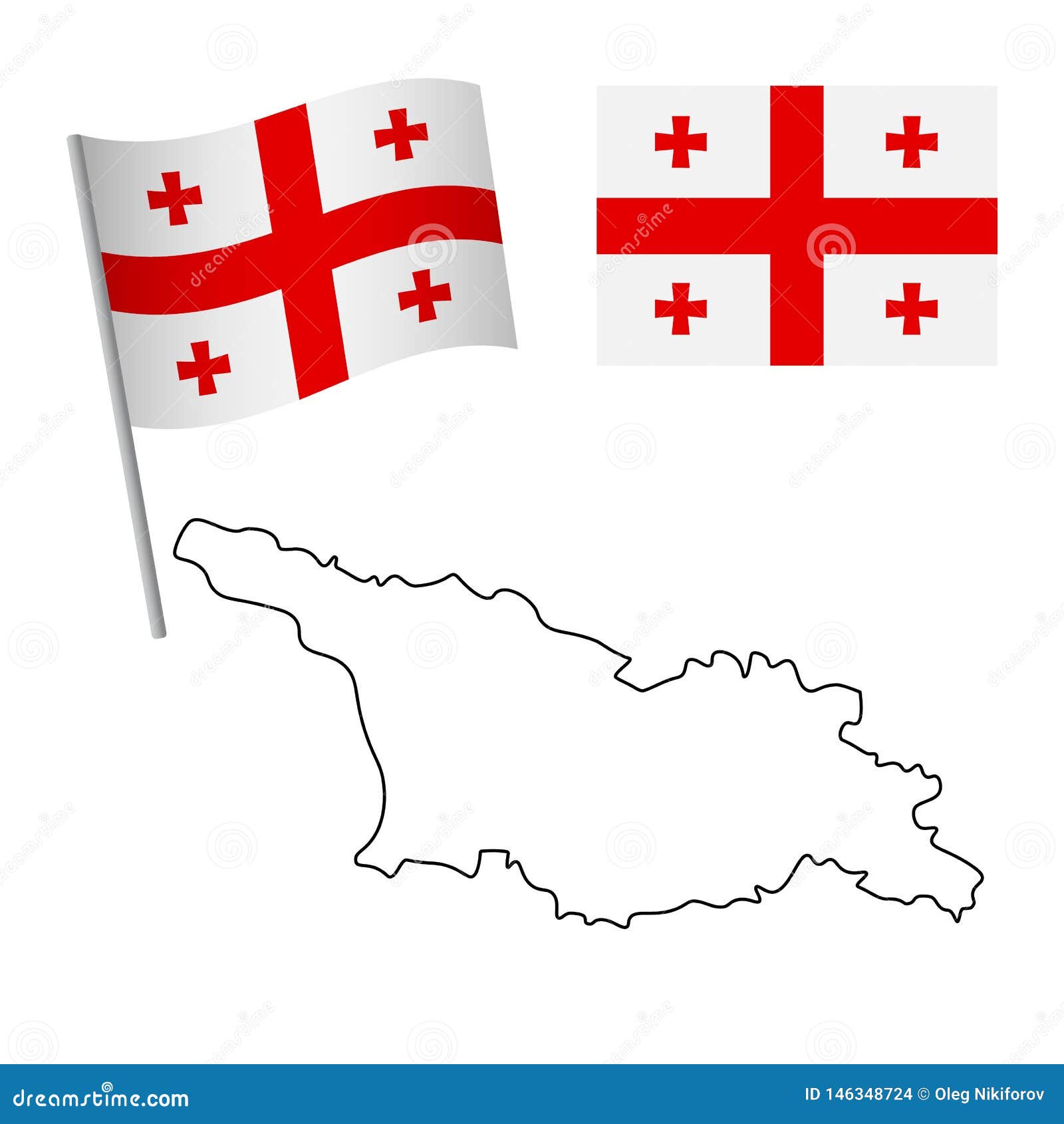 flag and map stock illustration. Illustration of