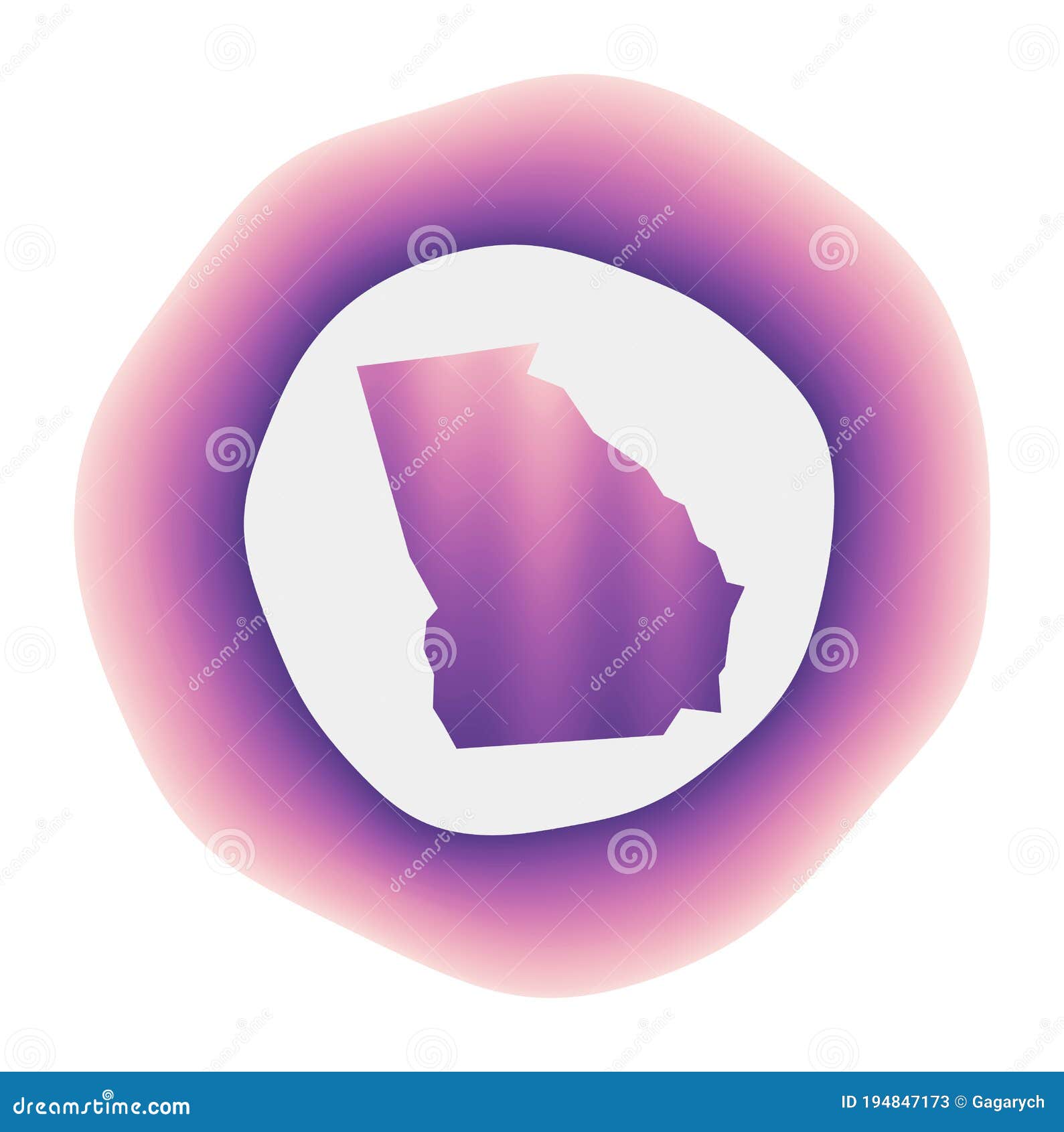 Georgia icon. stock vector. Illustration of modern, american - 194847173