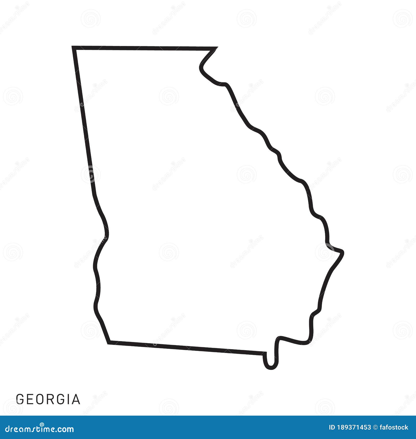 Download Georgia Map Outline Vector Design Template. Editable ...