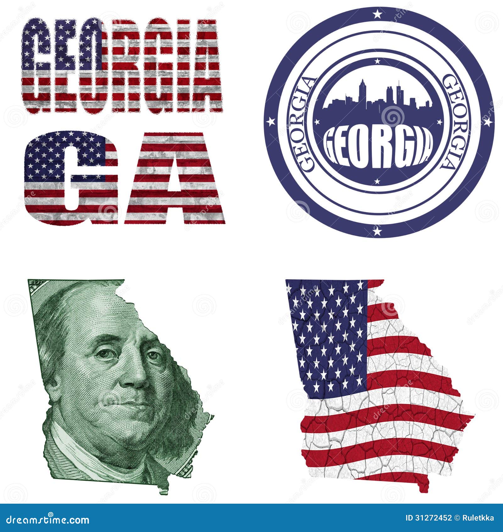 state collage stock illustration. Illustration of