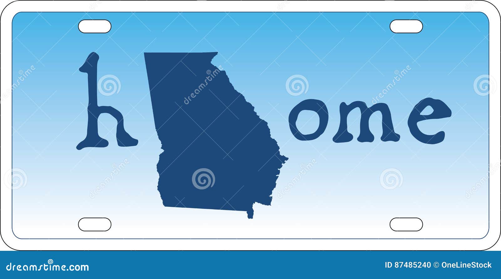 License Plate Flag Vector Illustration