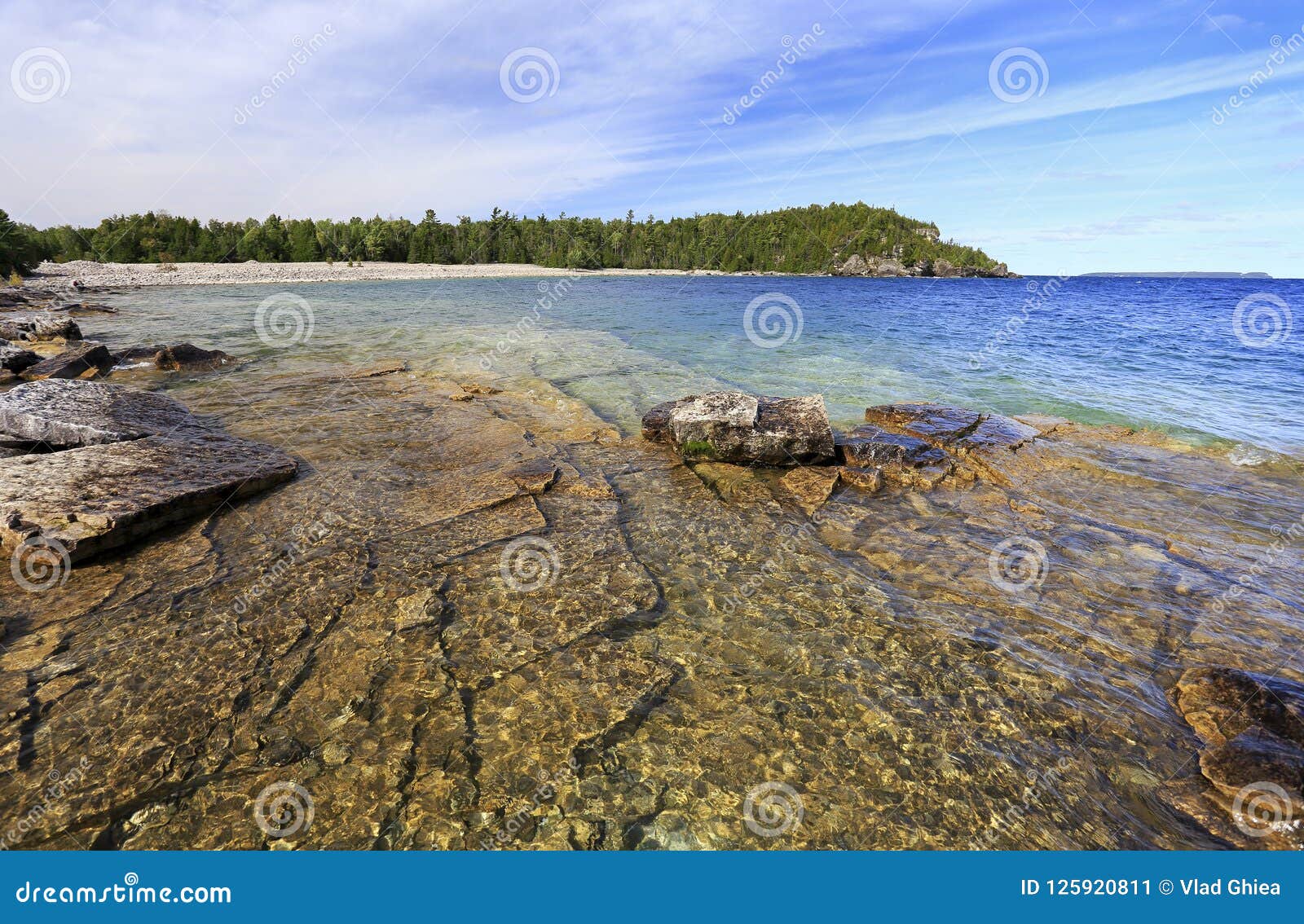 Bay, Lake Huron stock image. Image of famous 125920811