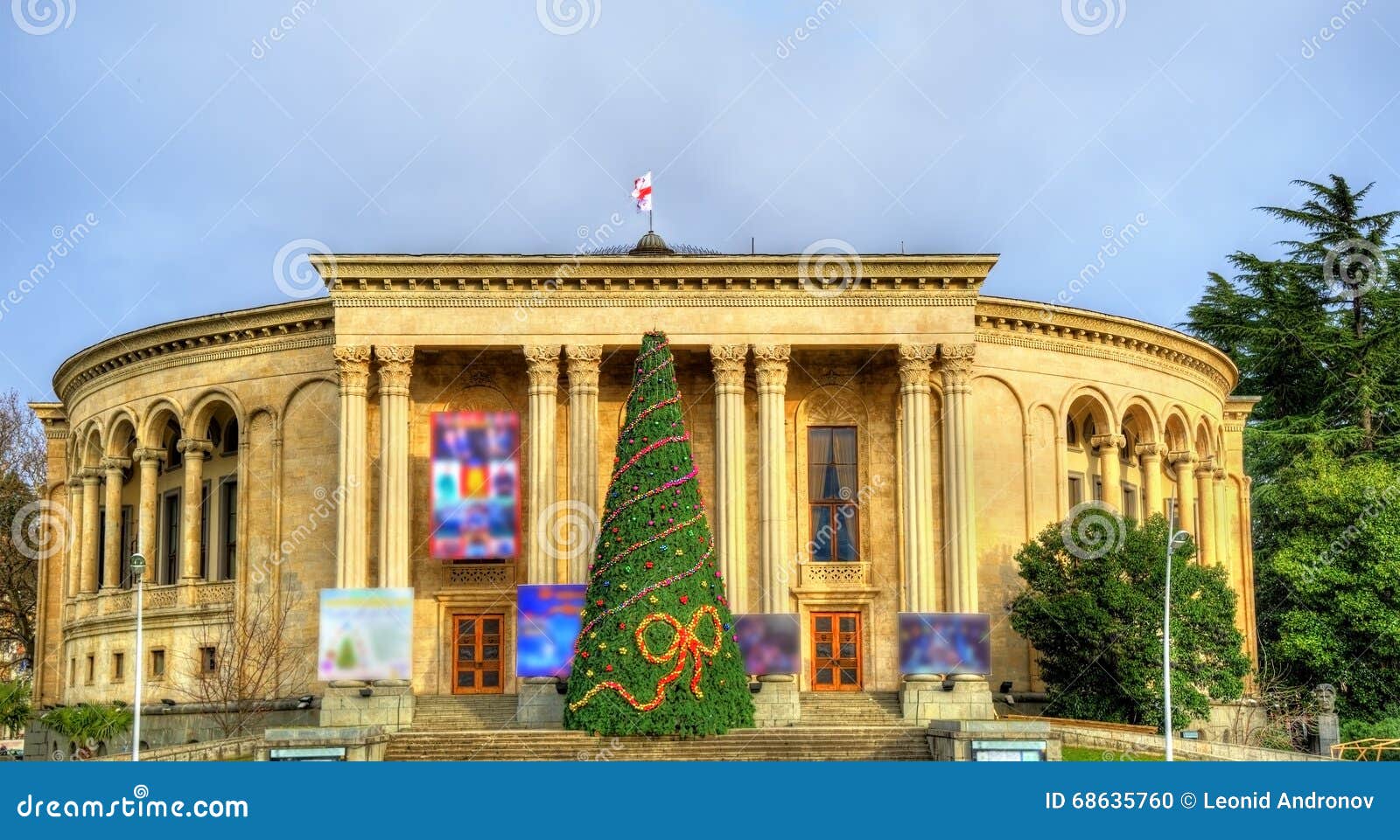 georgian drama theatre lado meskhishvili in the center of kutaisi