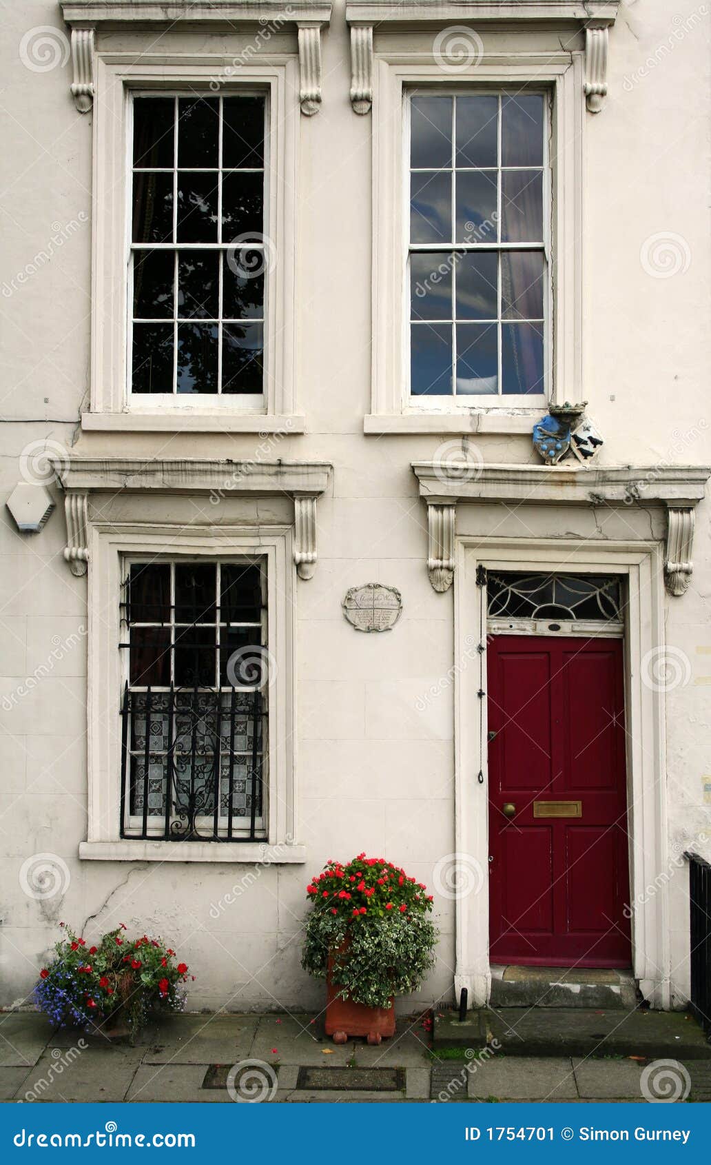 Georgian Townhouse Facade London City House Stock Image  Image: 1754701