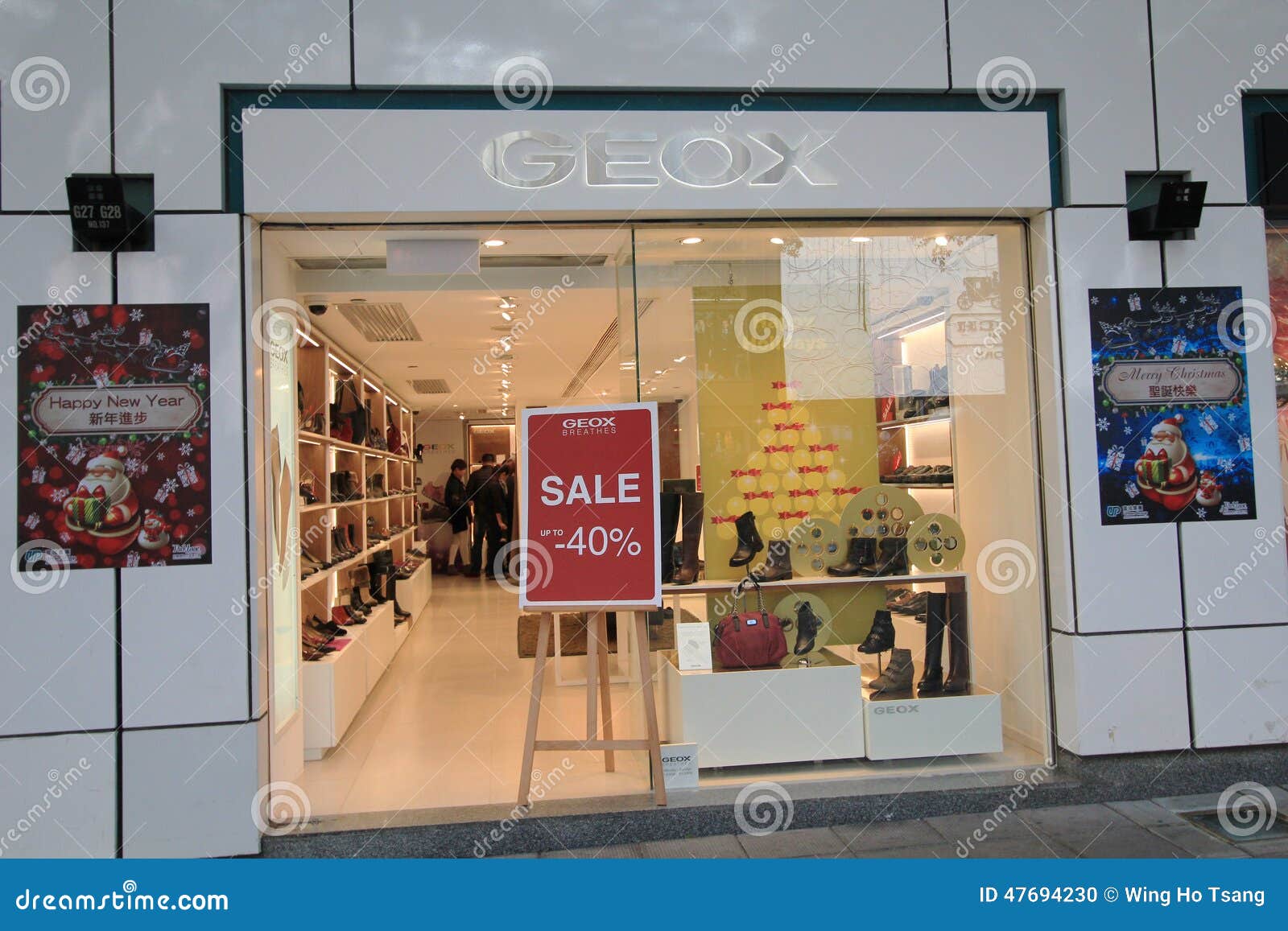 Geox Shop in Hong Editorial - Image of selling, located: 47694230