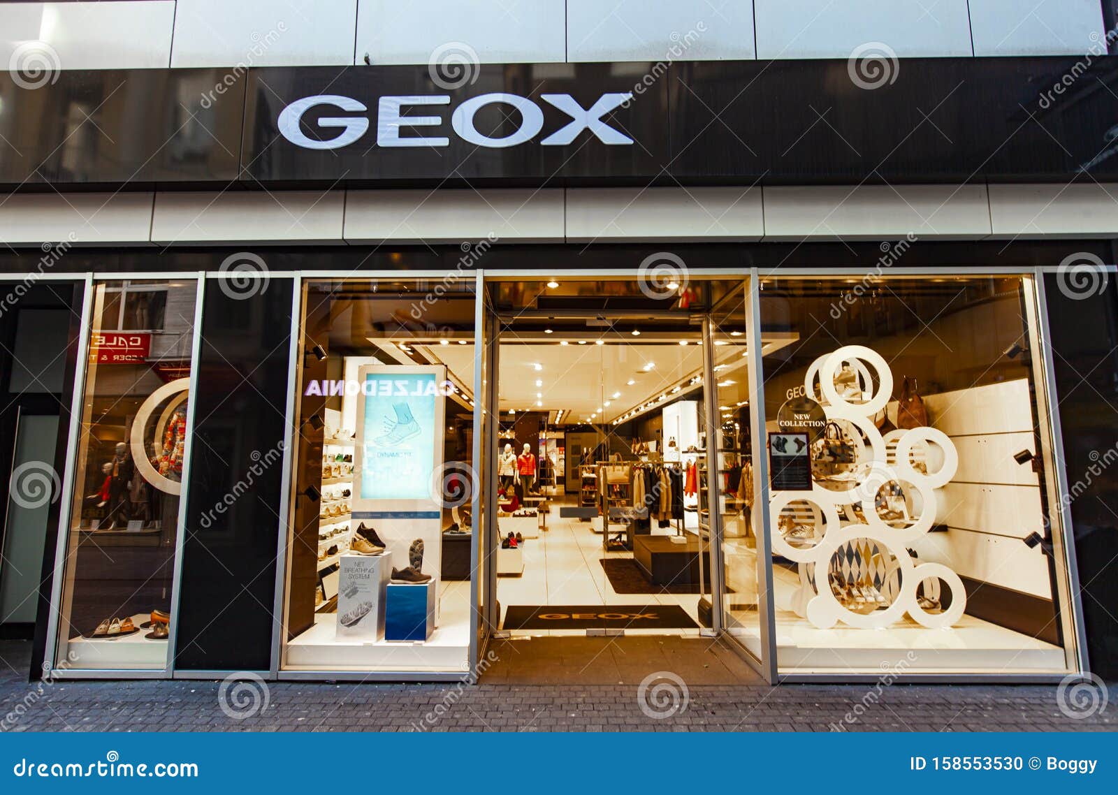 Geox store editorial image. of mall, - 158553530