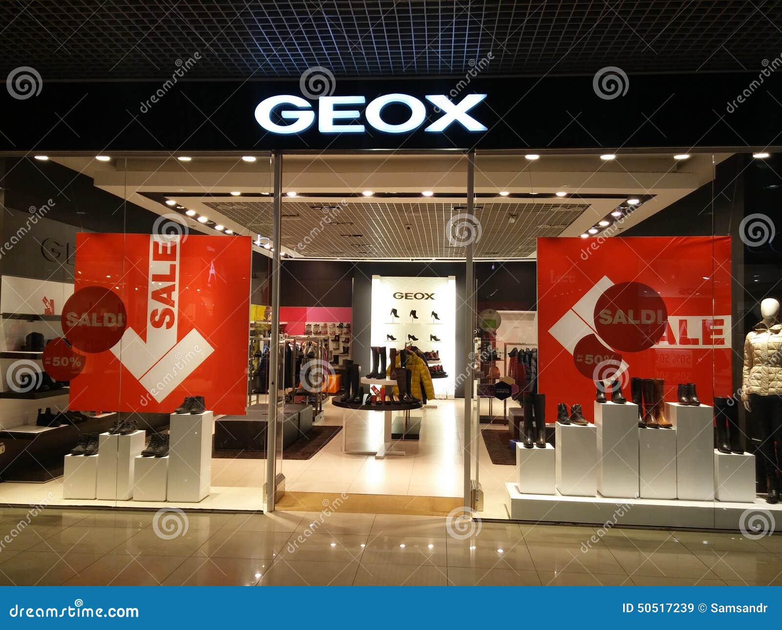 Geox store editorial stock of 50517239