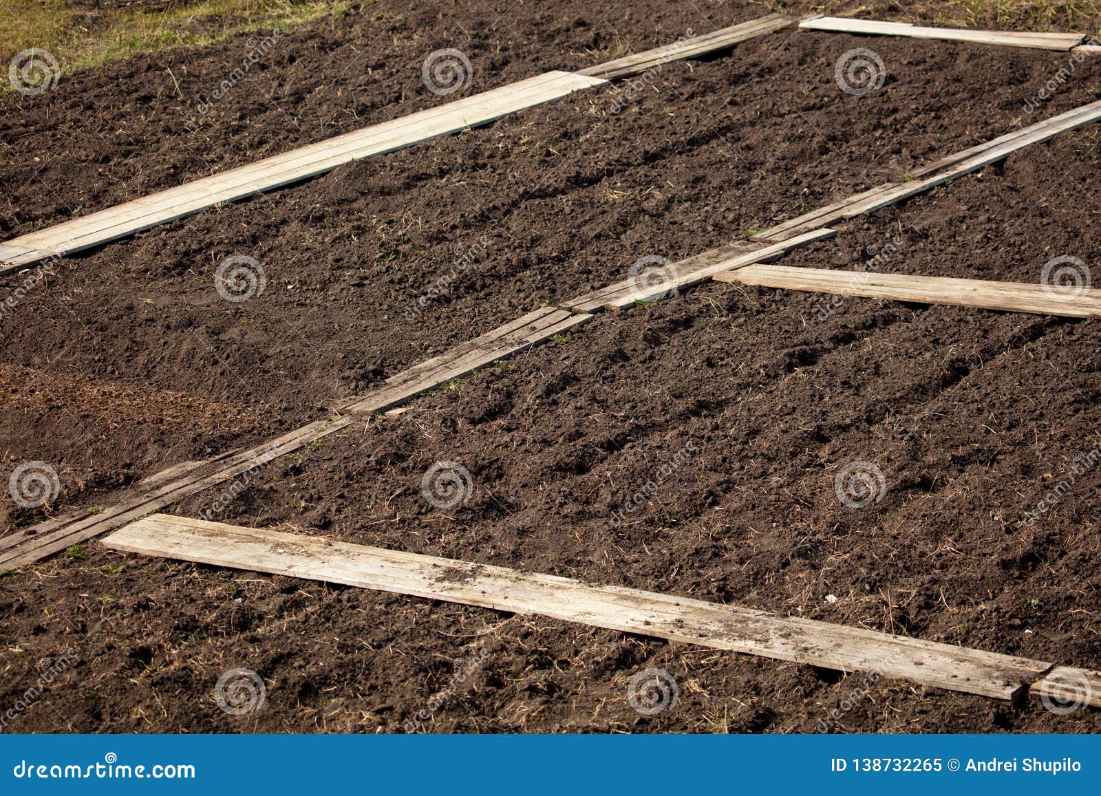 Gepflogene Erde Im Garten Als Hintergrund Stockbild Bild von