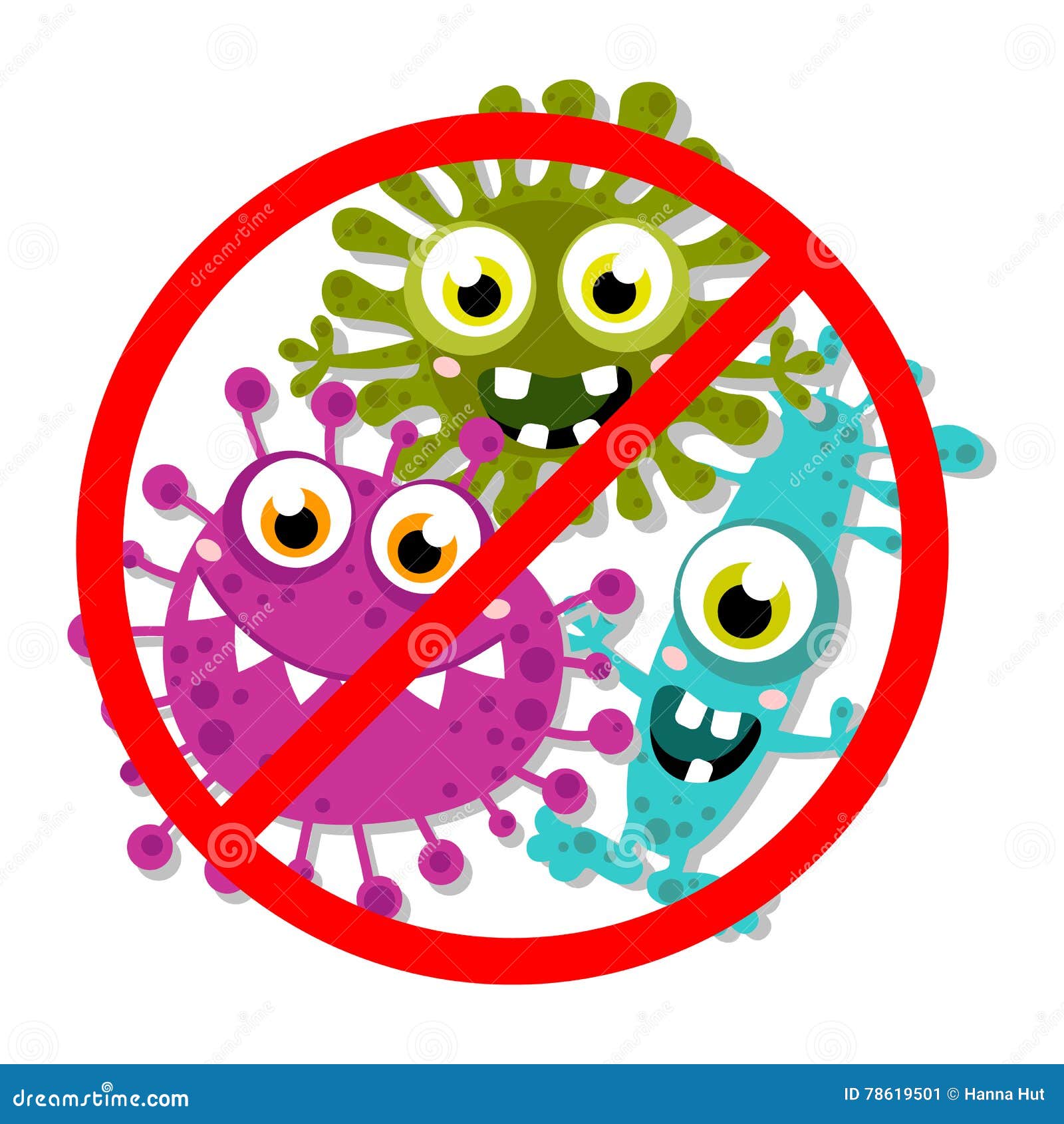  Germ  Bacteria Virus Microbe Pathogen Characters Stock 