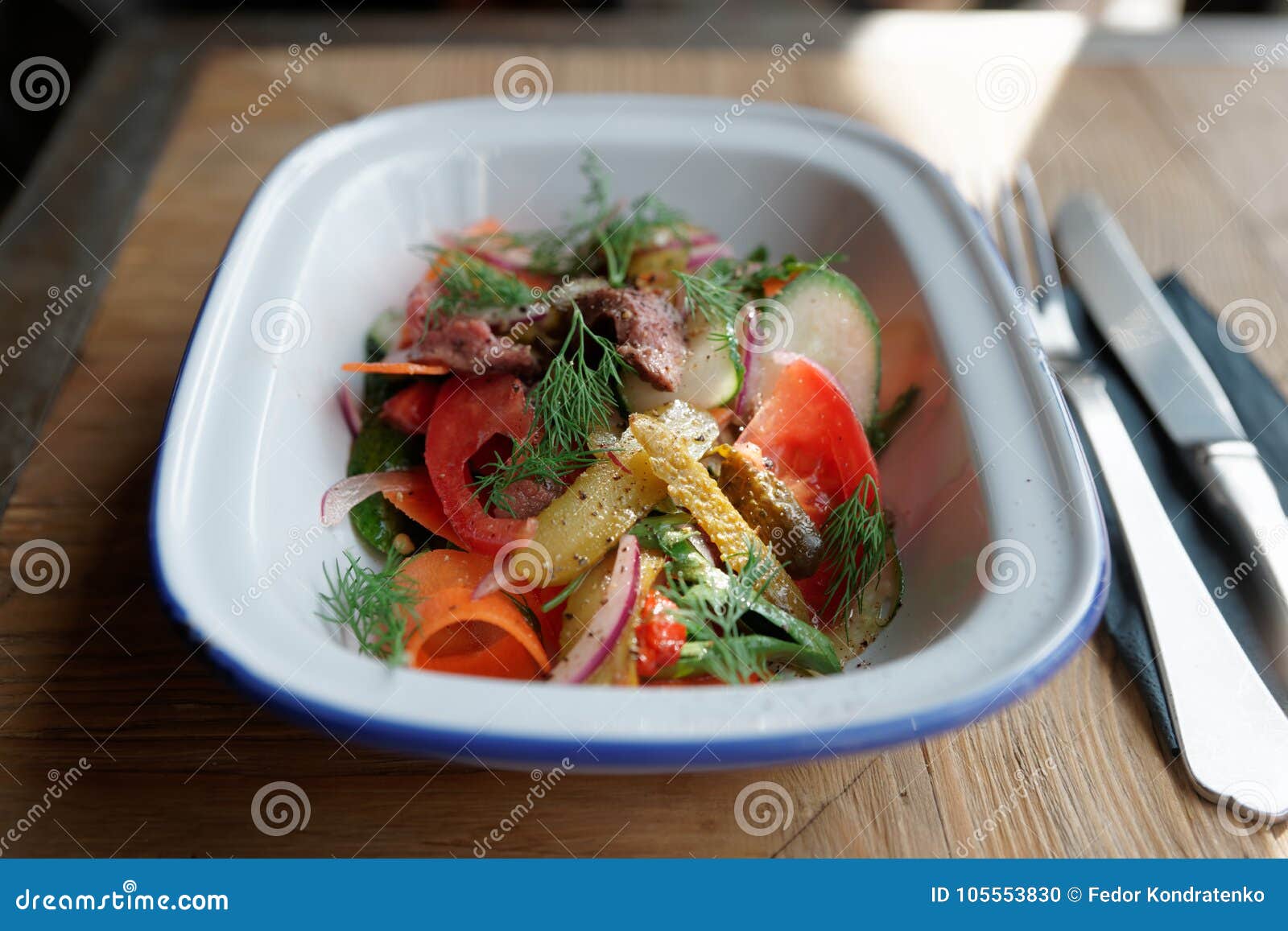 German Appetizer of Roastbeef and Vegetables Stock Photo Image of