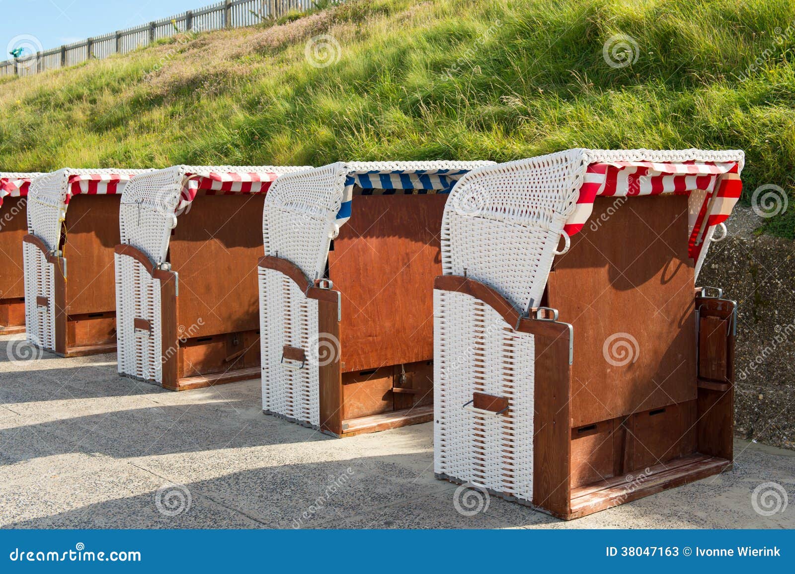 German beach chairs stock image. Image of wicker, furniture 38047163