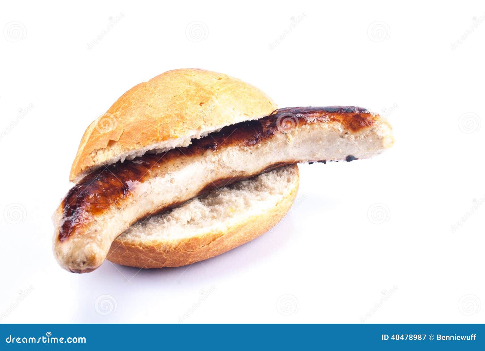 German Bratwurst stock image. Image of cooking, bread 40478987