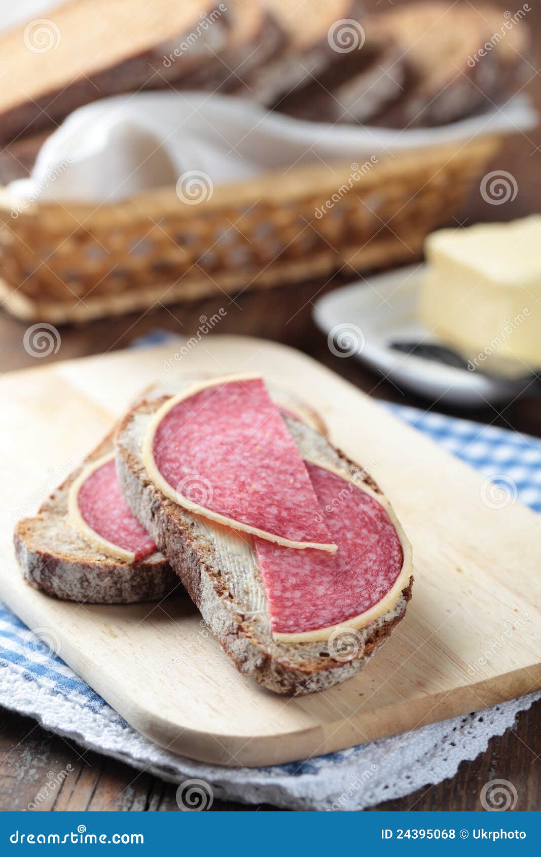 German breakfast stock photo. Image of salami, parmesan - 24395068