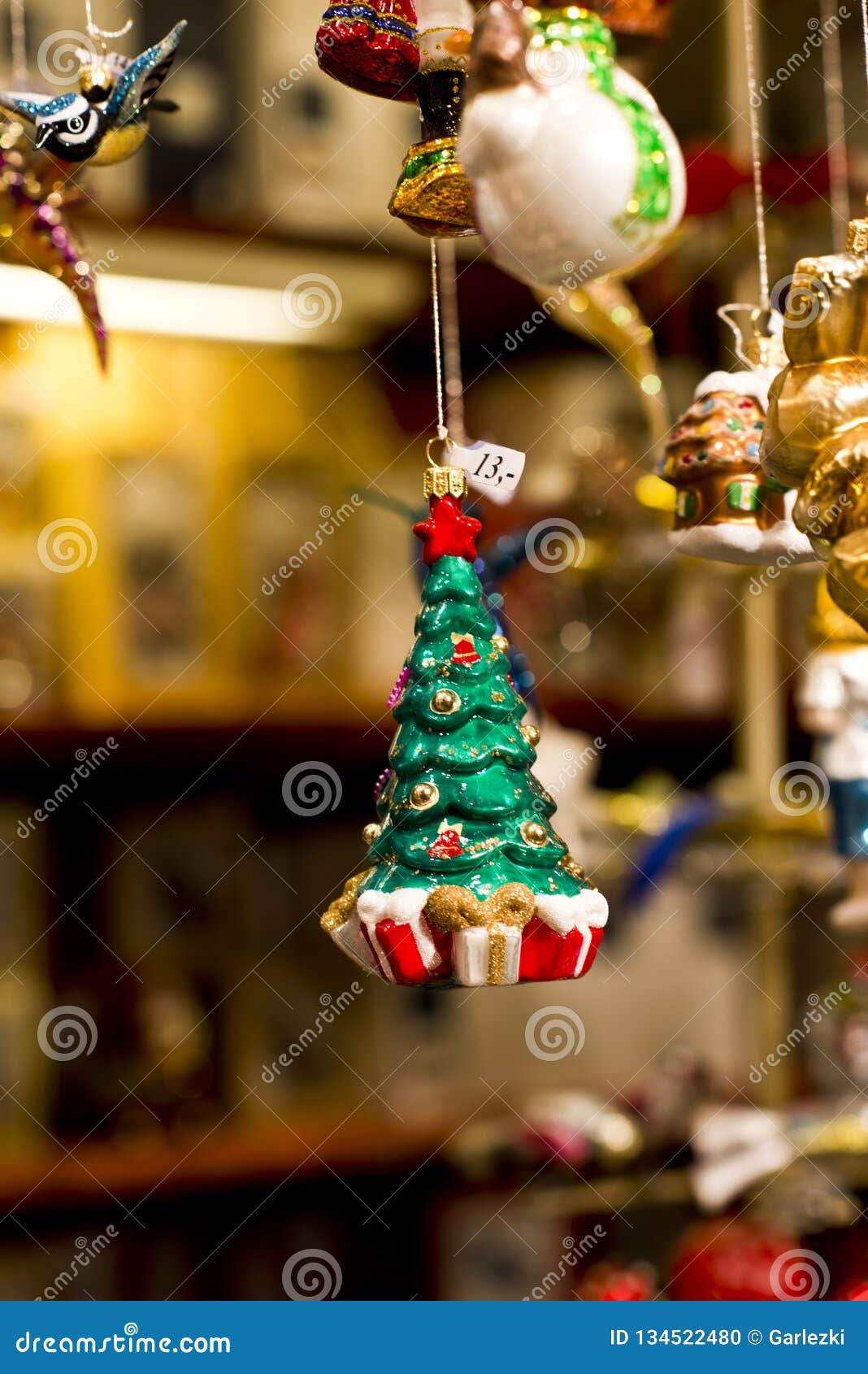 German Christmas Decorations Christmastree Stock Photo  Image of