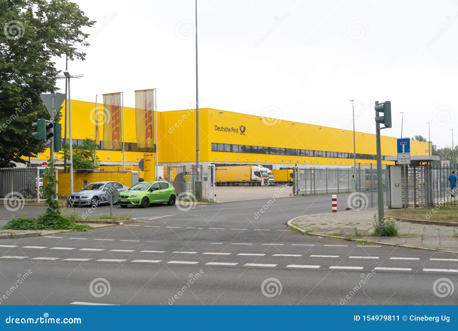 German Deutsche Post DHL editorial photo. Image of