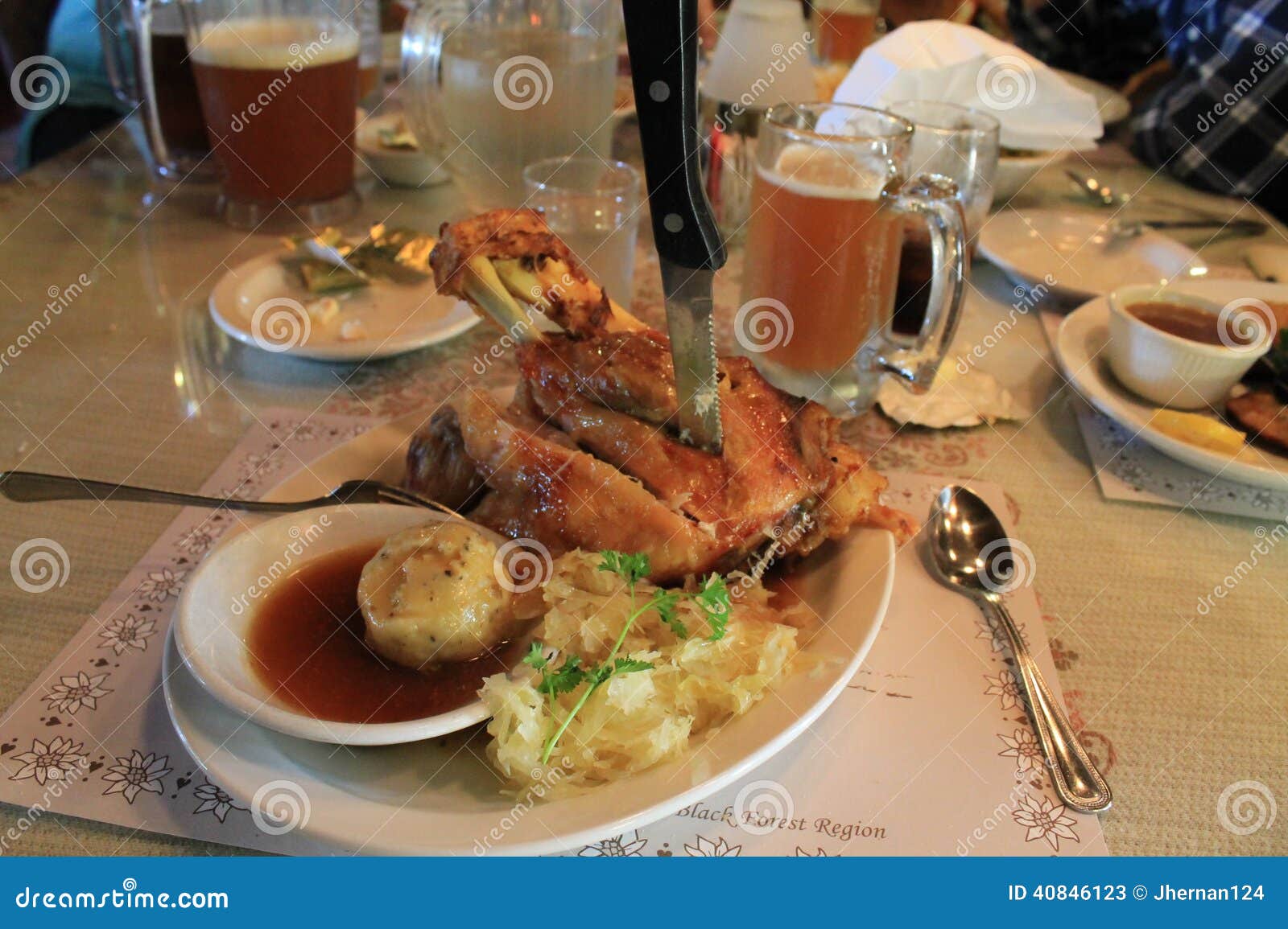 Classic German dinner stock image. Image of german, food 40846123