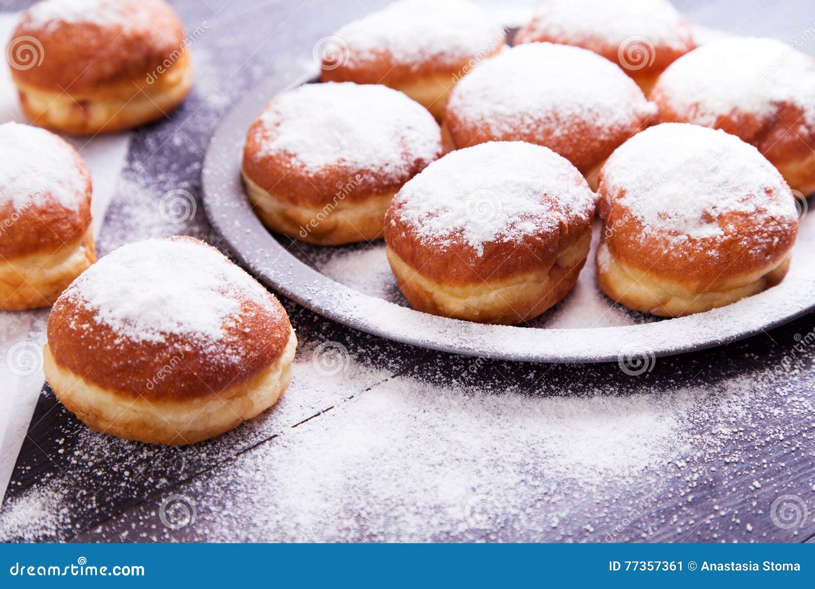 German donuts - berliner stock image. Image of focus - 77357361