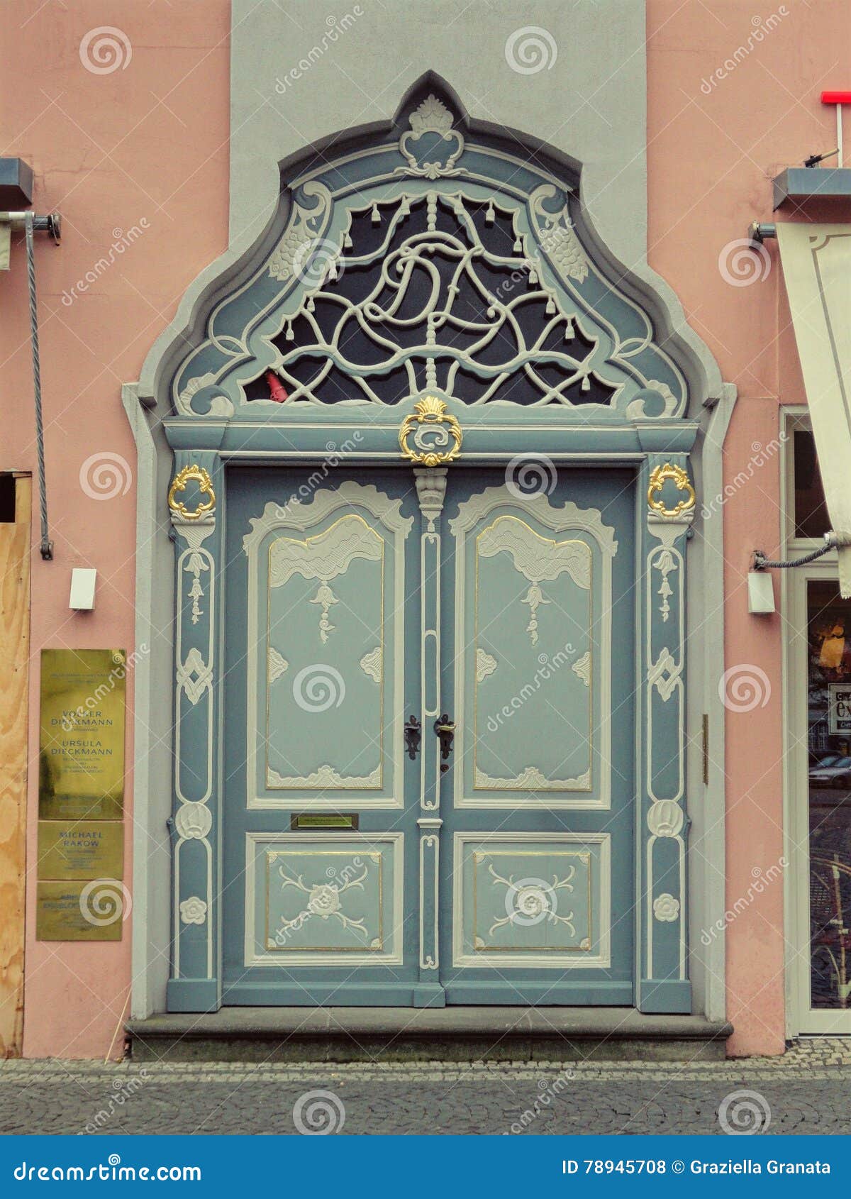 German door editorial stock photo. Image of front, door 78945708