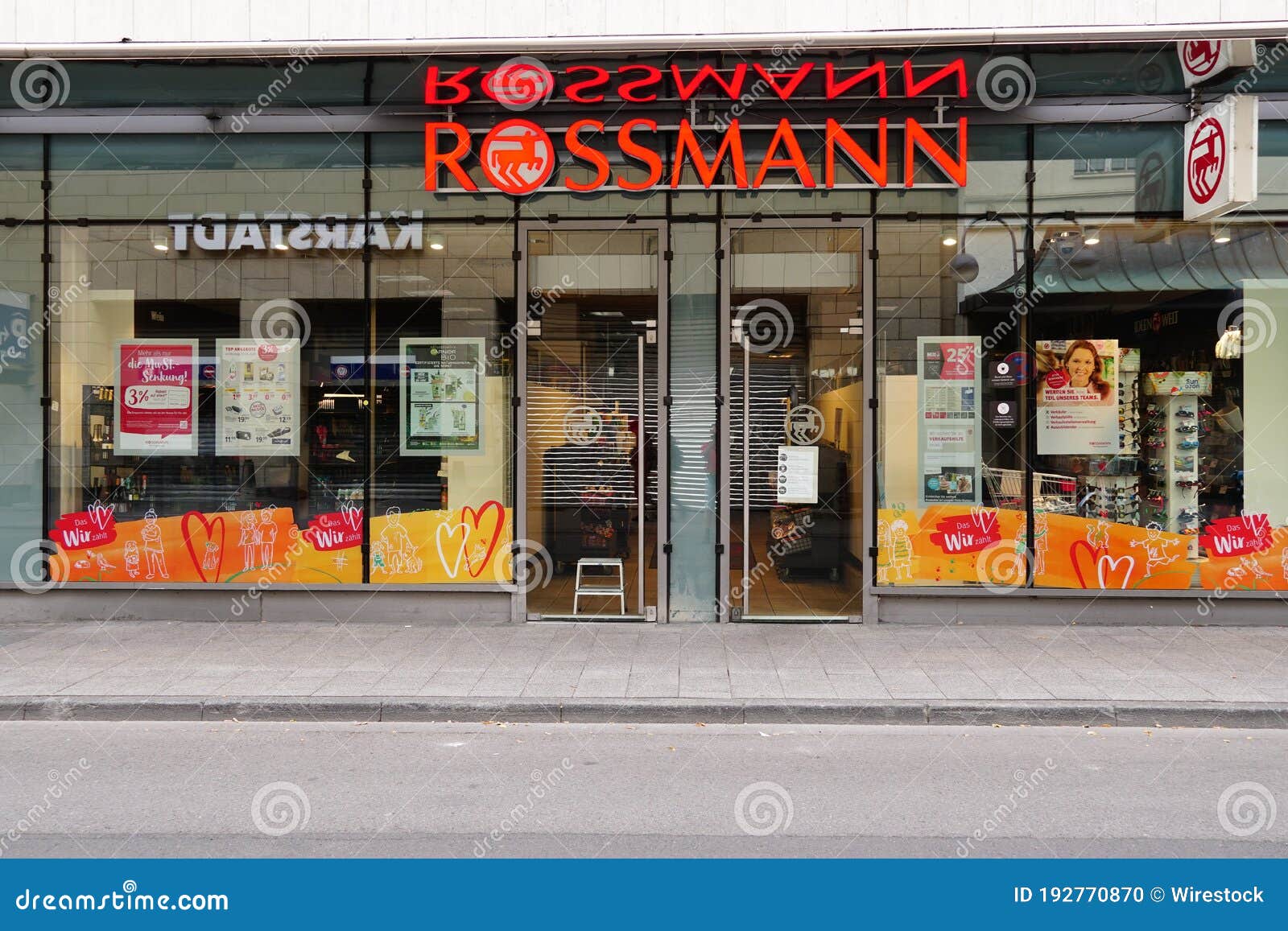 POLAND, BYDGOSZCZ - January 14, 2022: Rossmann Drogeria Parfumeria Cosmetic  Shop. Signage of Germany's second-largest drug store chain Stock Photo