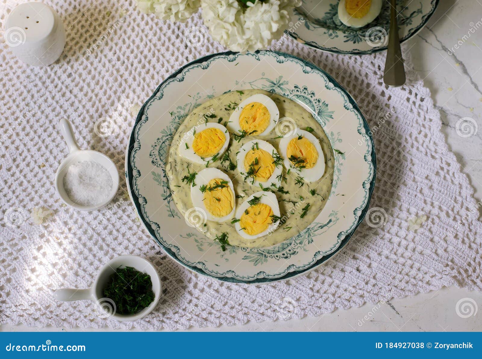 GERMAN EGGS in MUSTARD SAUCE. Stock Photo Image of sauce, mustard